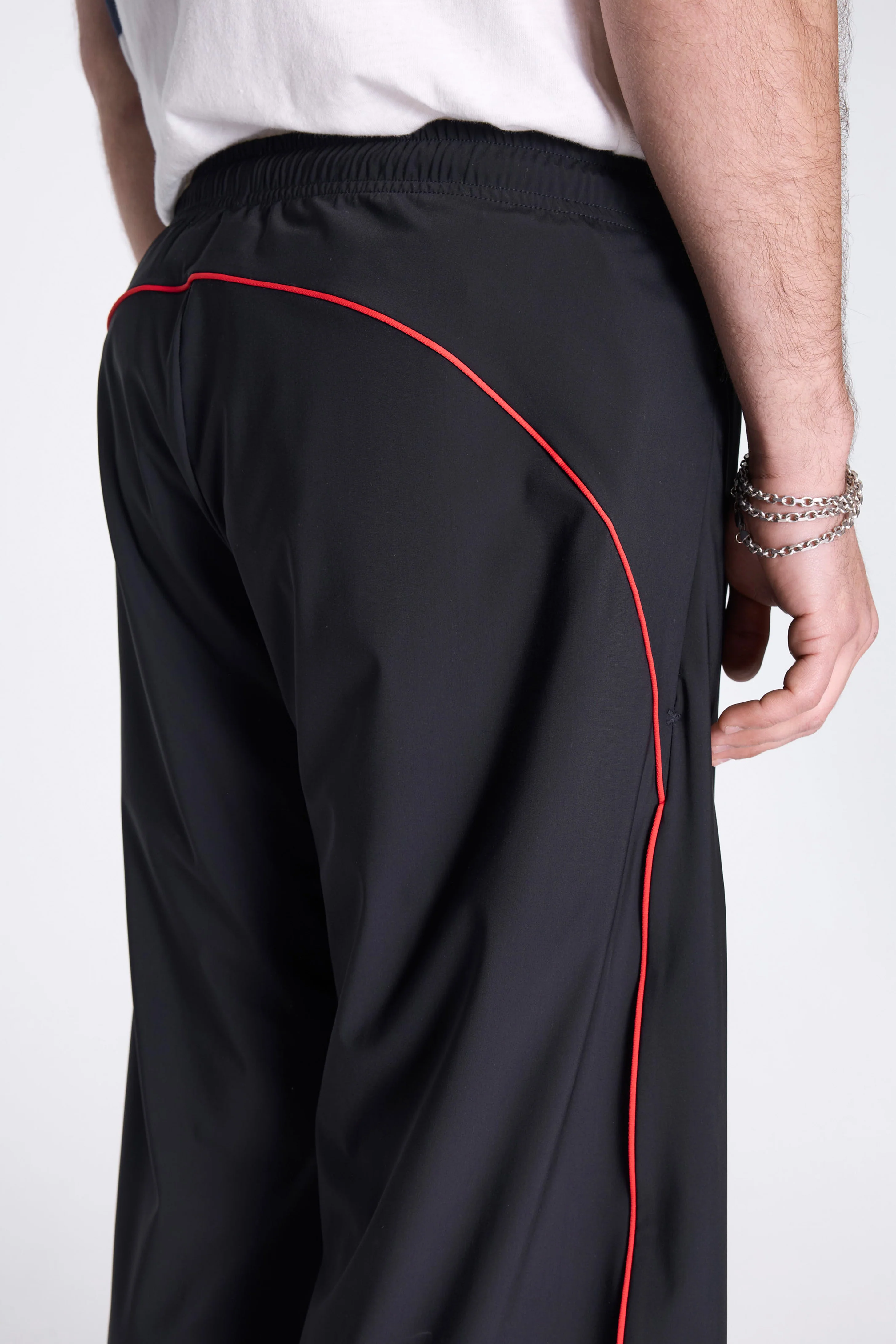 Wide Leg Track Pants Black - Image 5