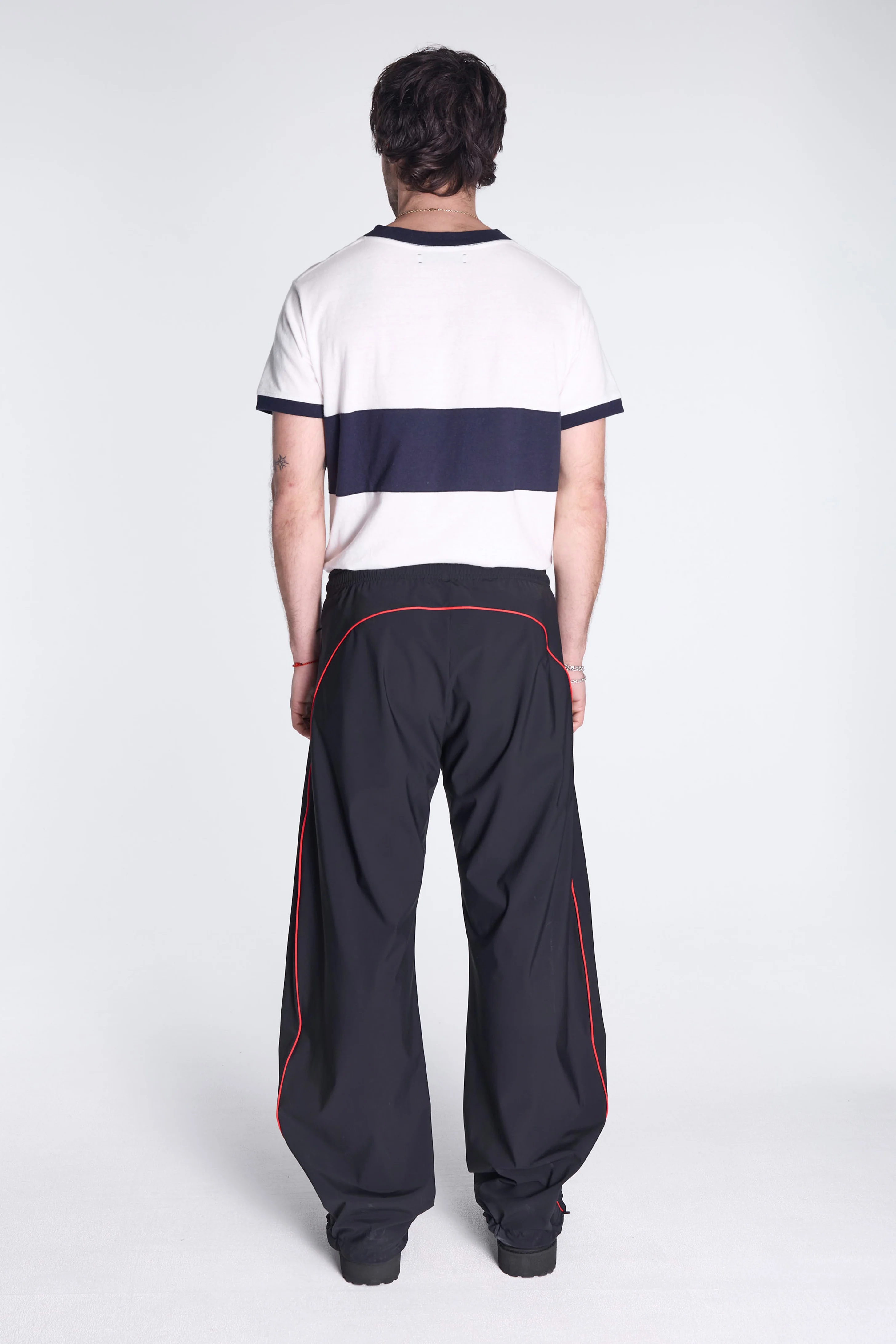 Wide Leg Track Pants Black - Image 8