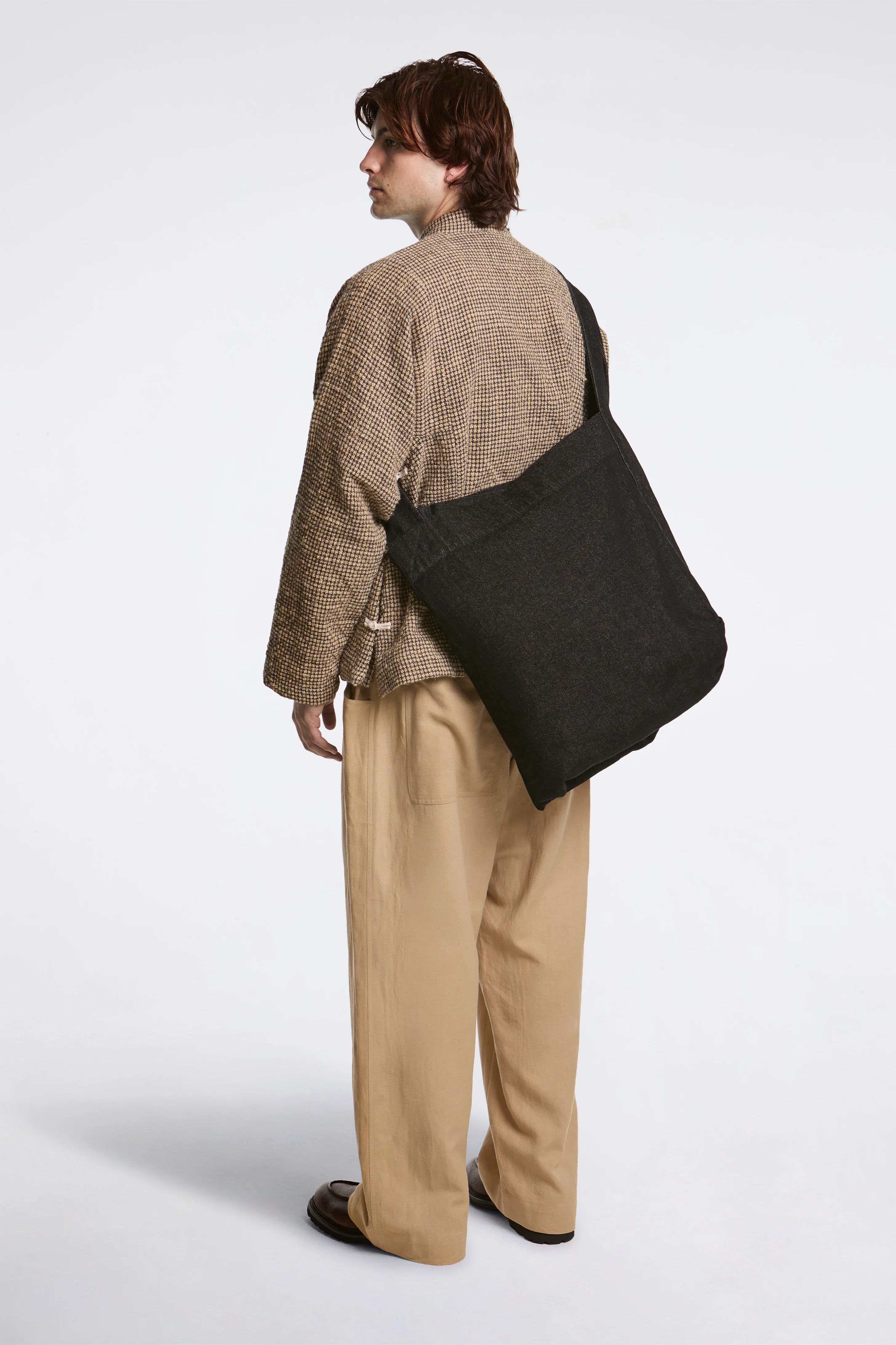 Double Tote Bag Kojima Denim Black - Image 2