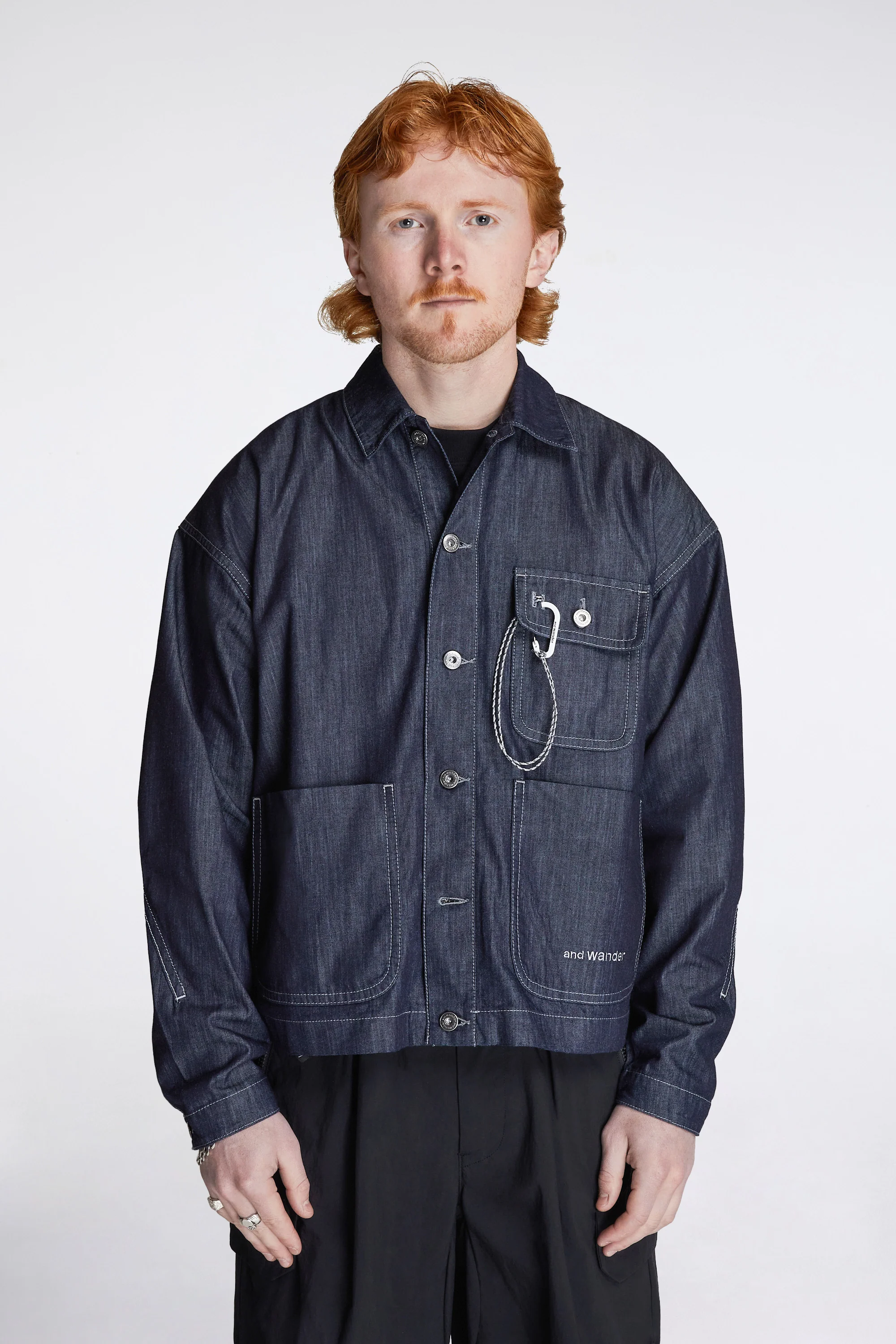 Dry Easy Denim Shirt Jacket Navy - Image 2