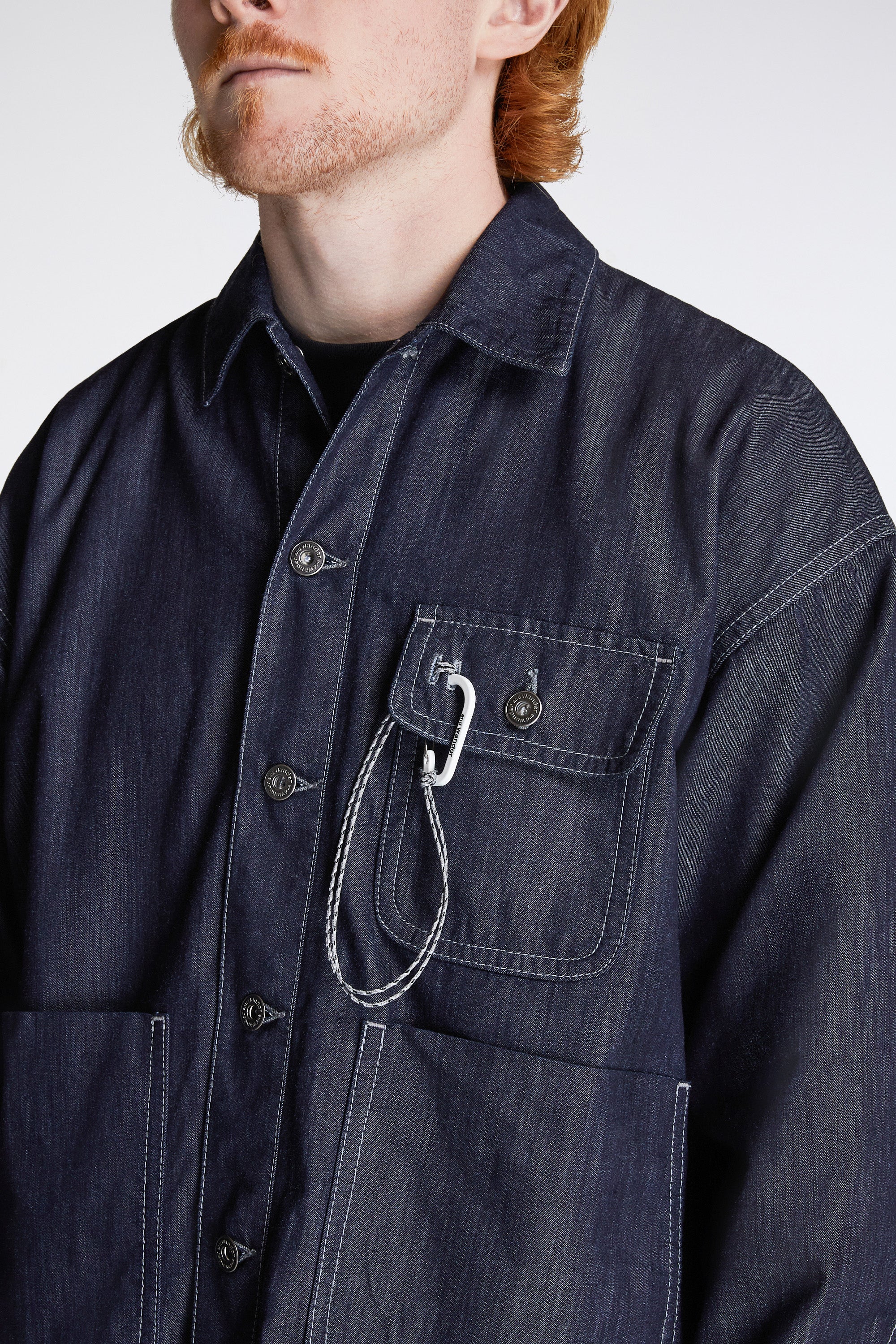 Dry Easy Denim Shirt Jacket Navy - Image 3