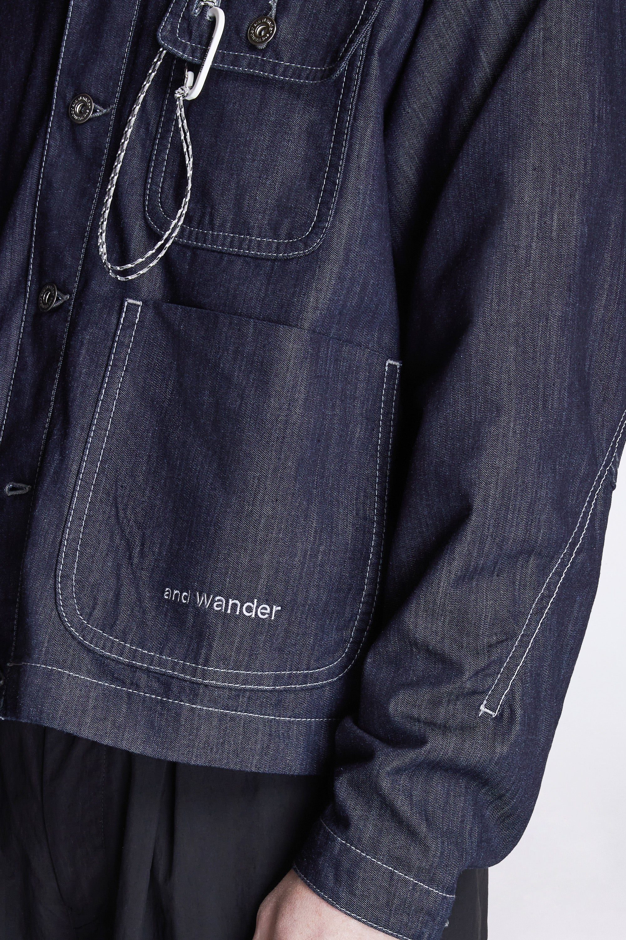 Dry Easy Denim Shirt Jacket Navy - Image 4