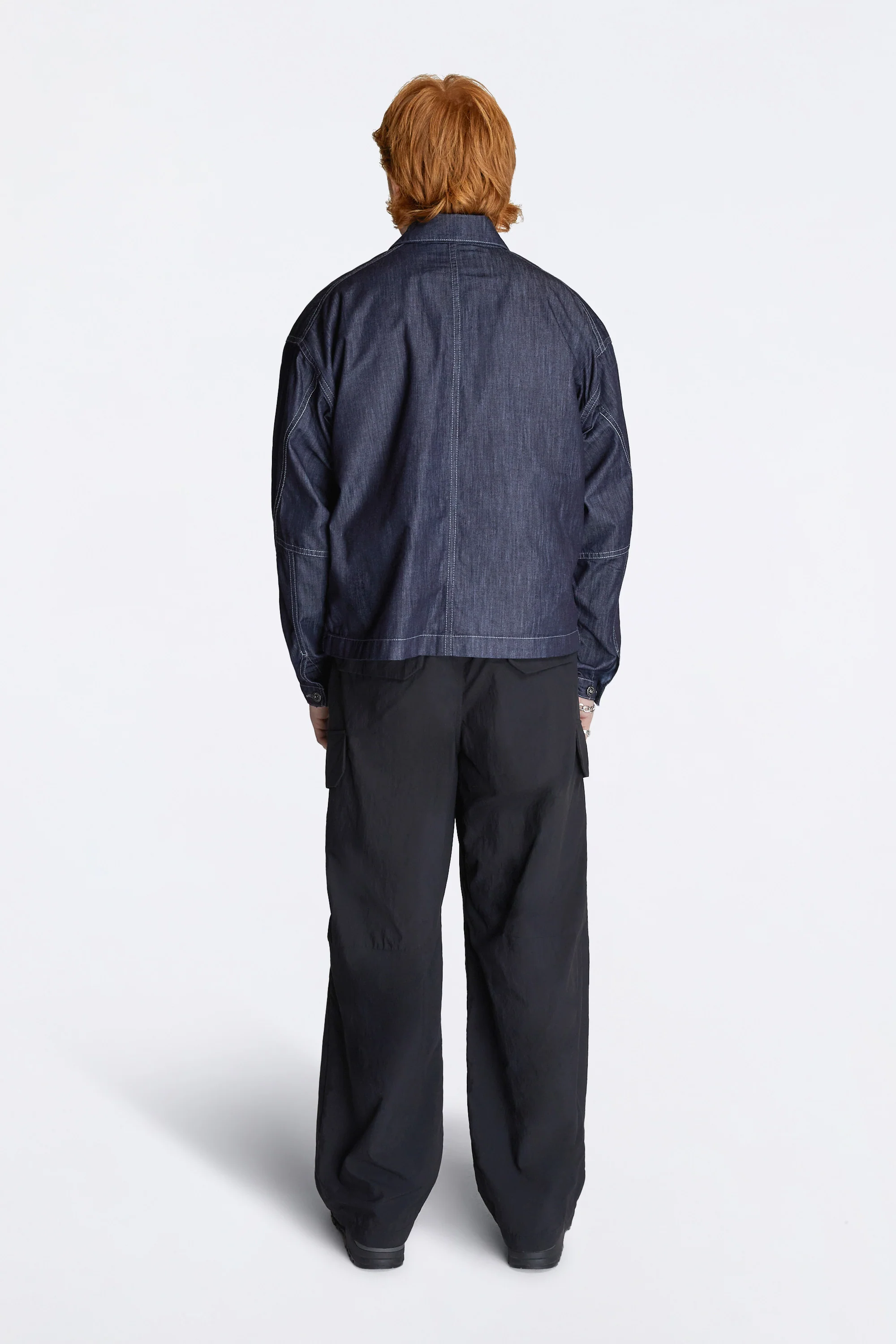 Dry Easy Denim Shirt Jacket Navy - Image 6
