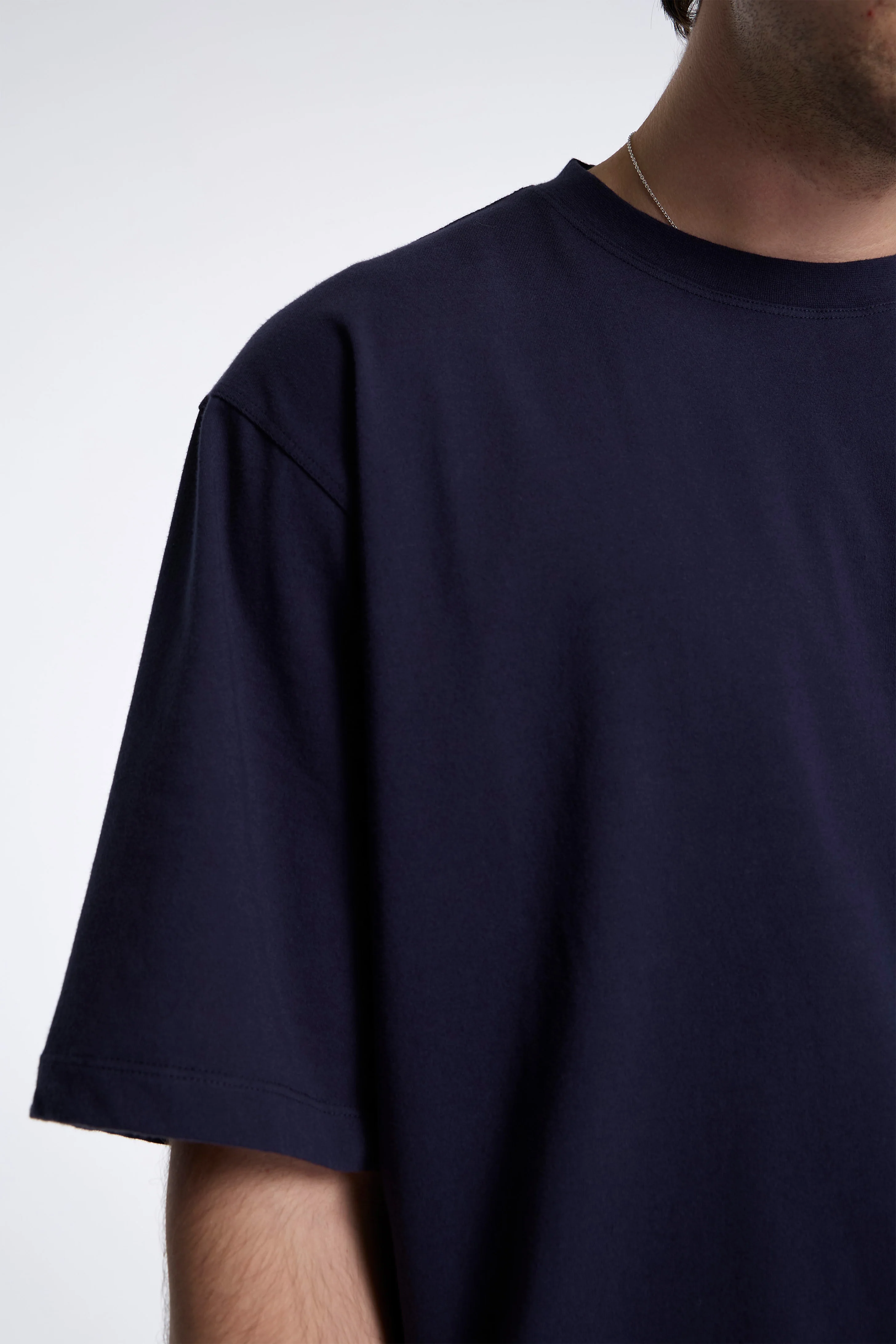 Box Fit T-Shirt Dark Navy - Image 3