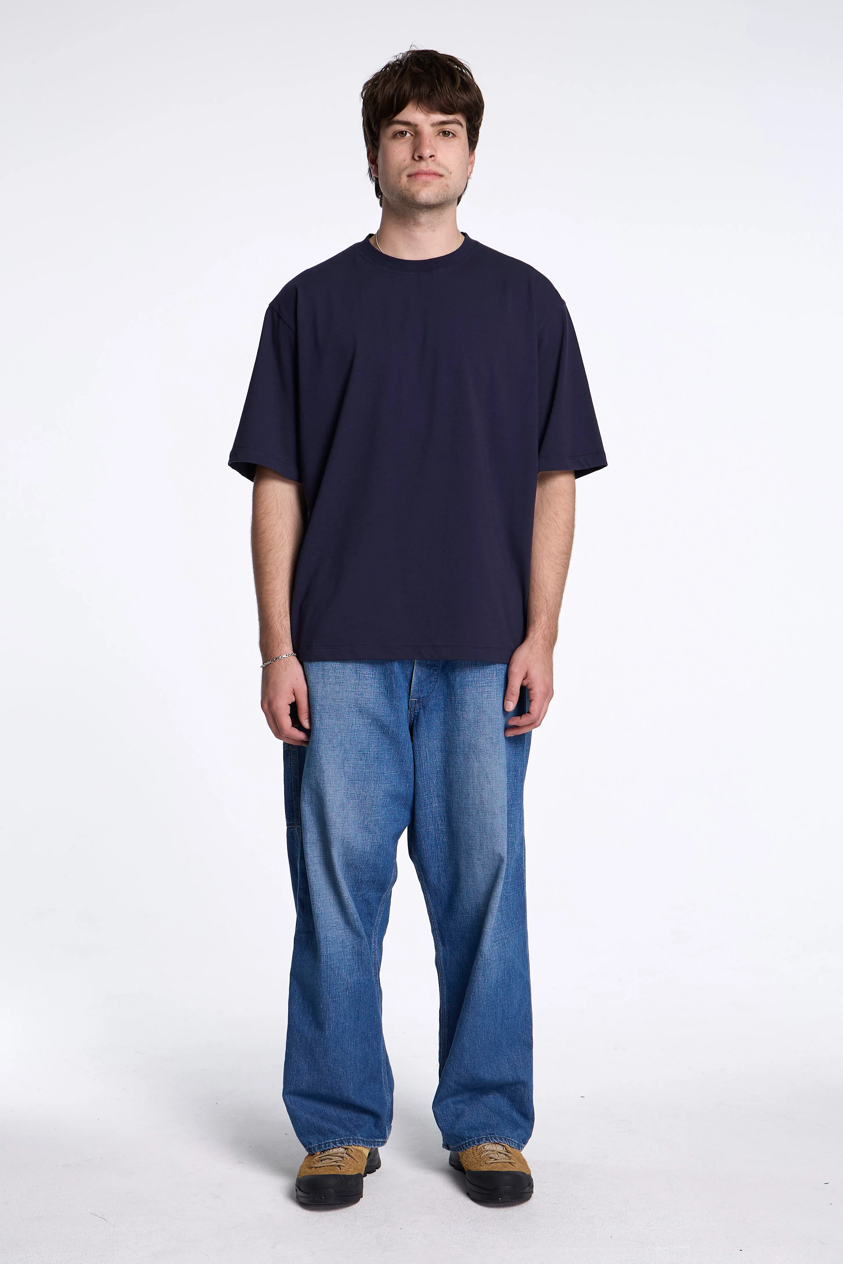 Box Fit T-Shirt Dark Navy - Image 4
