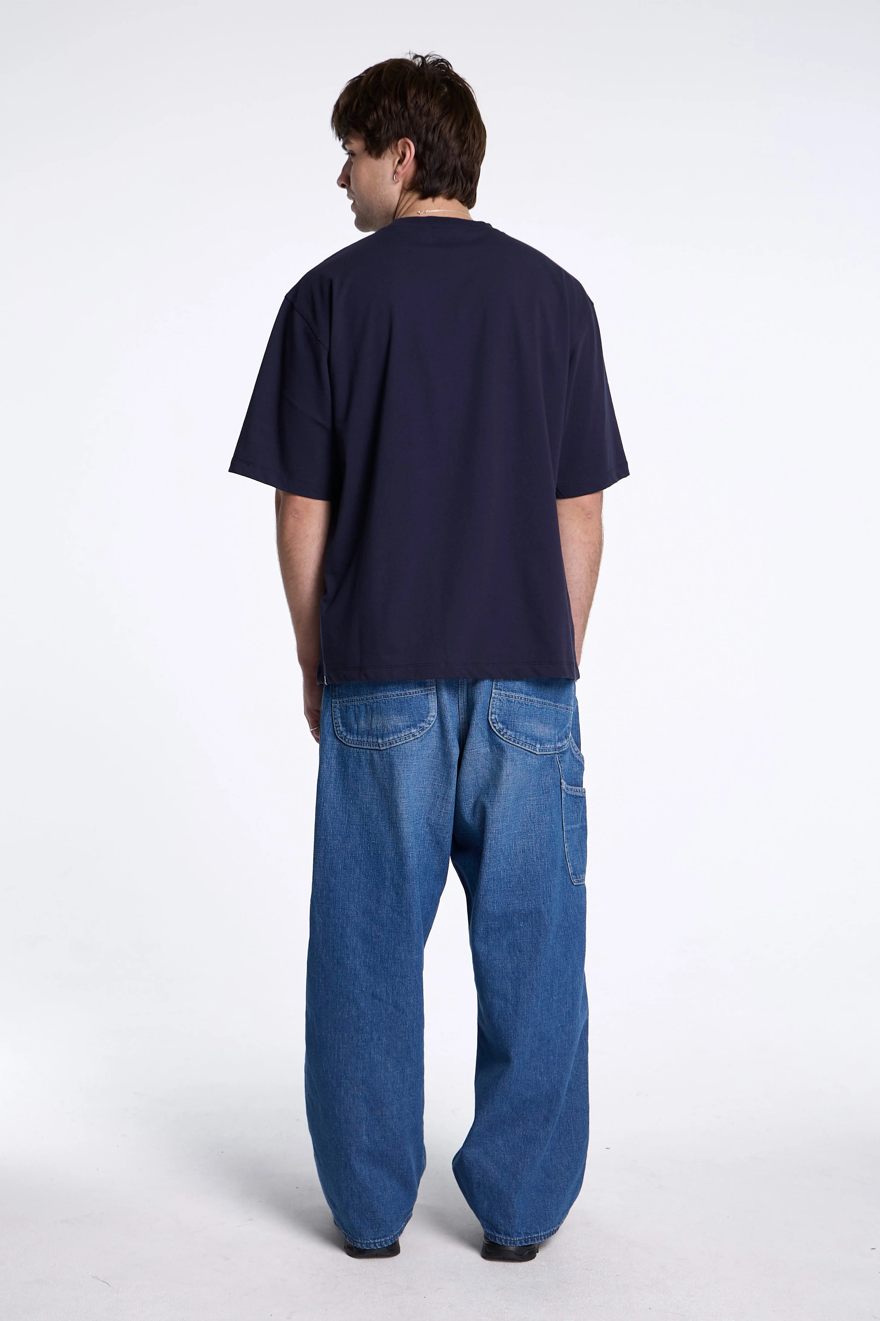 Box Fit T-Shirt Dark Navy - Image 5