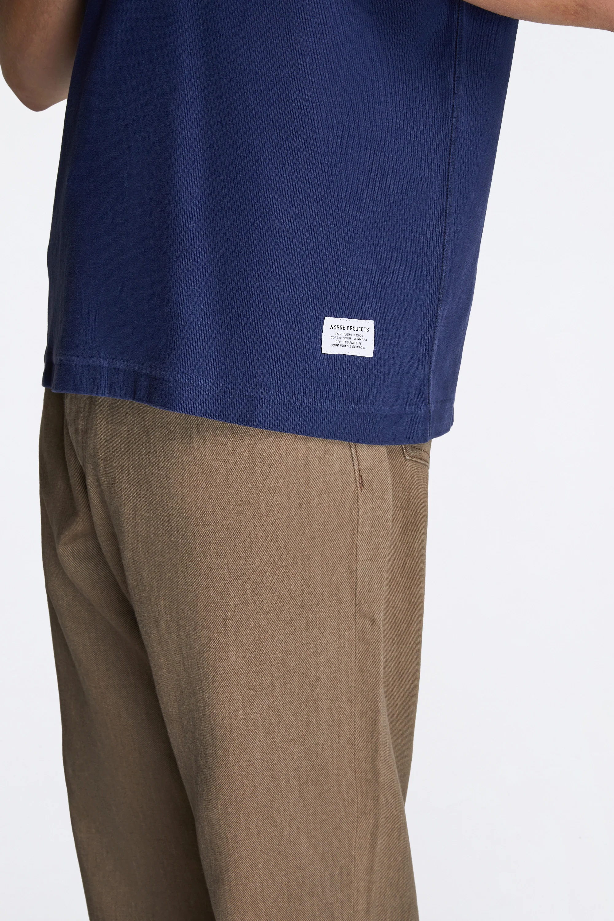 Elmelunde Organic Dry Cotton GMD T-shirt Workwear Blue - Image 3