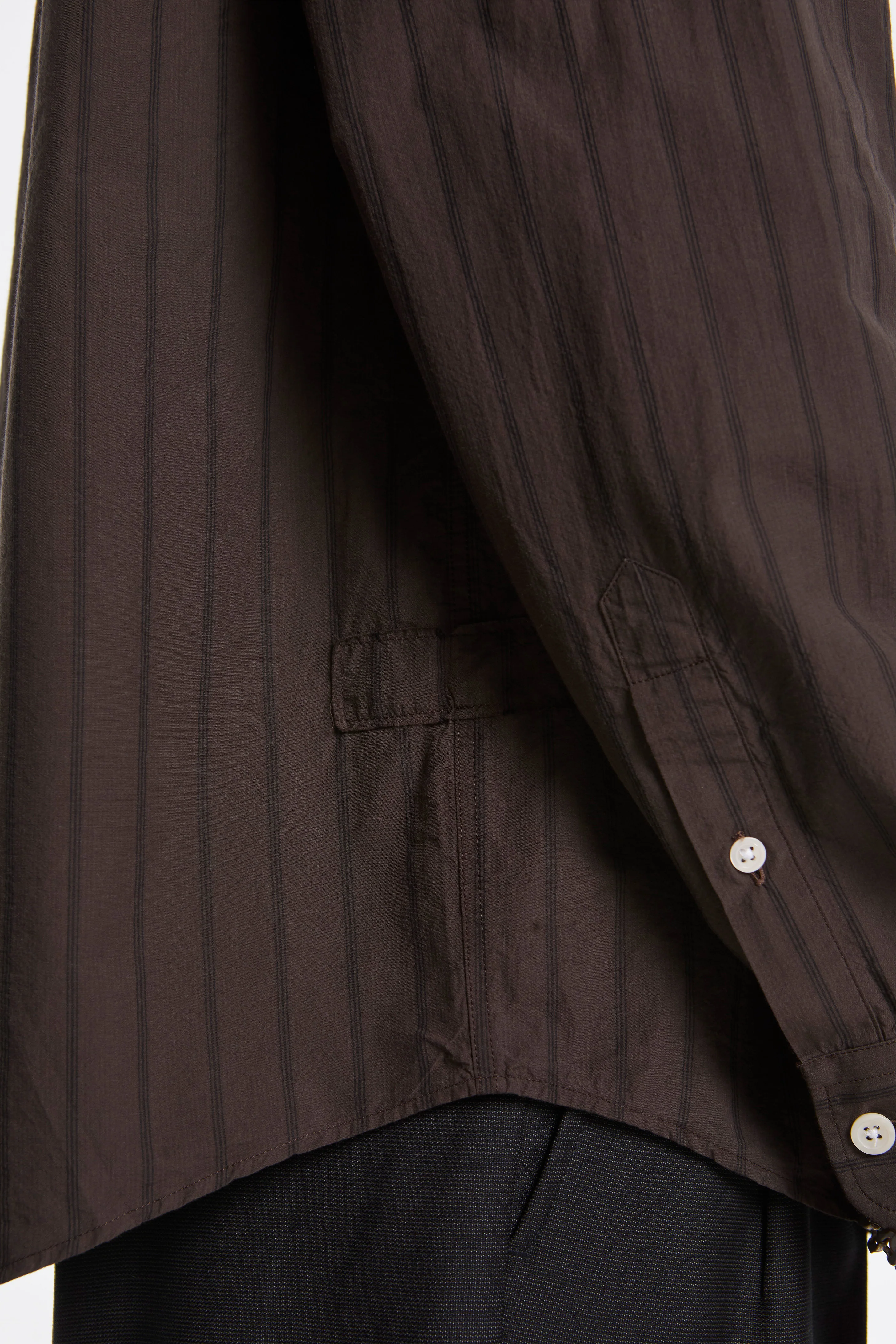 Essay Shirt Dark Brown Triple Stripe - Image 5