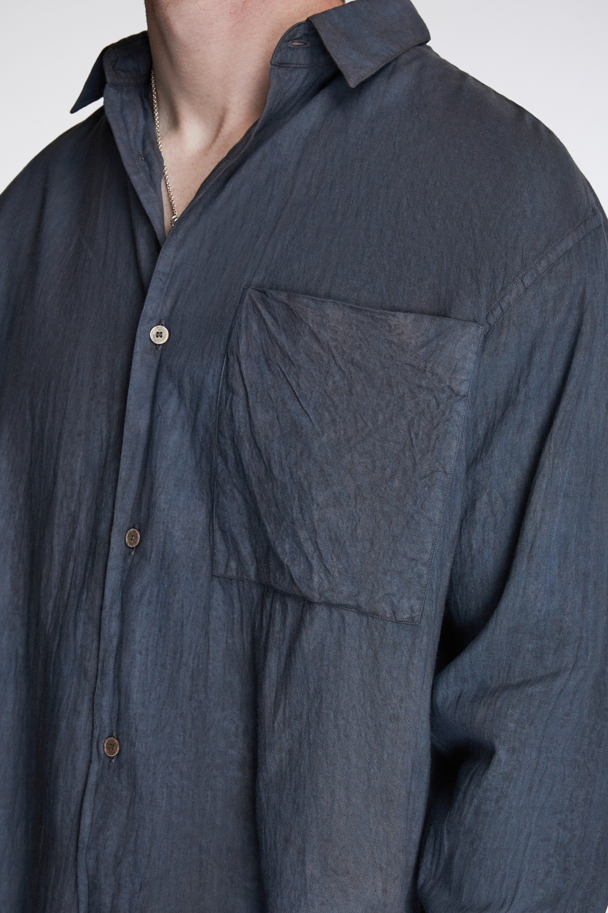 Eternal Shirt Organic Cotton Plum X Indigo Mud Splash - Image 3
