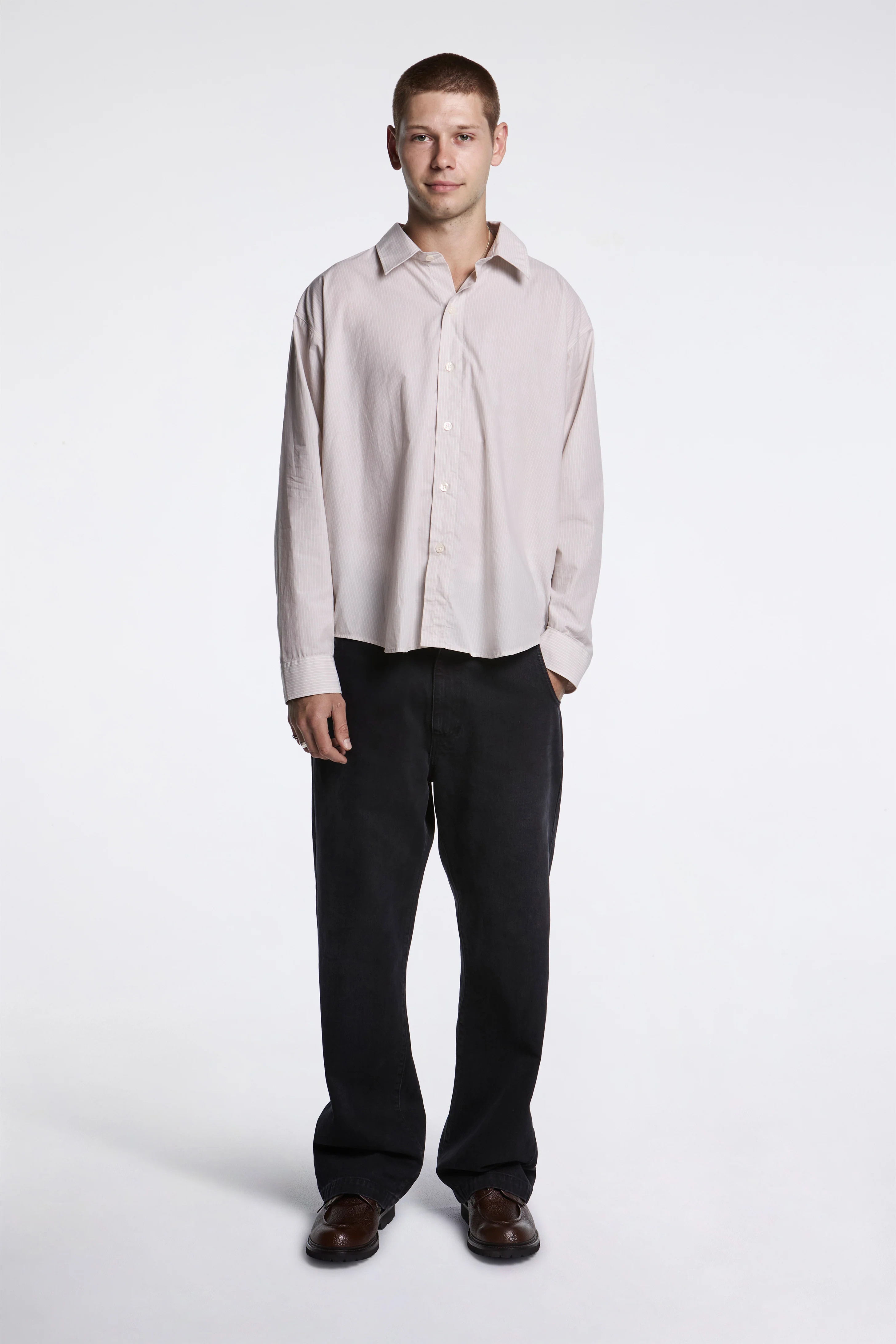 Exact Shirt Pale Office Stripe - Image 4