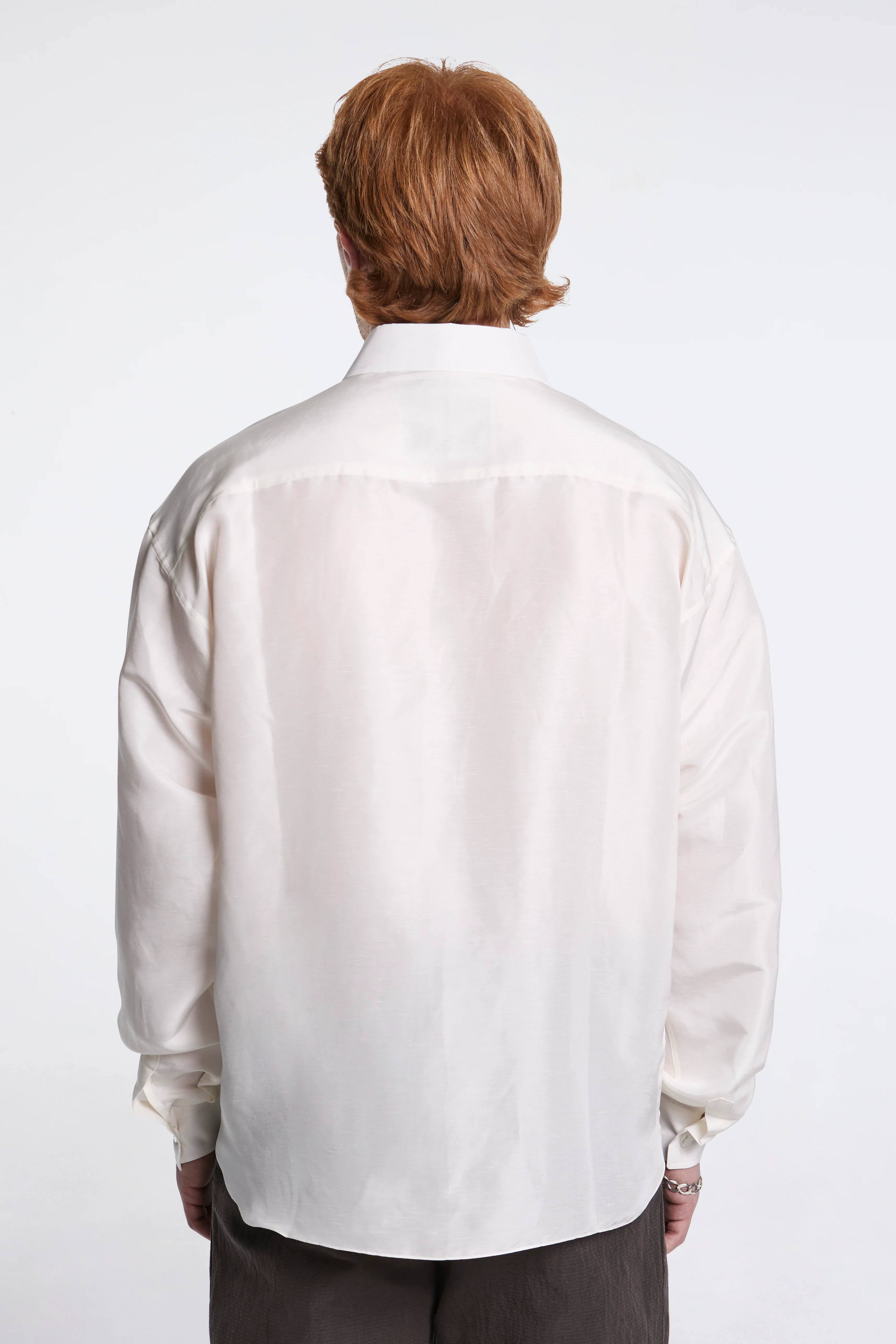 Field Silk Linen Shirt Ivory - Image 2