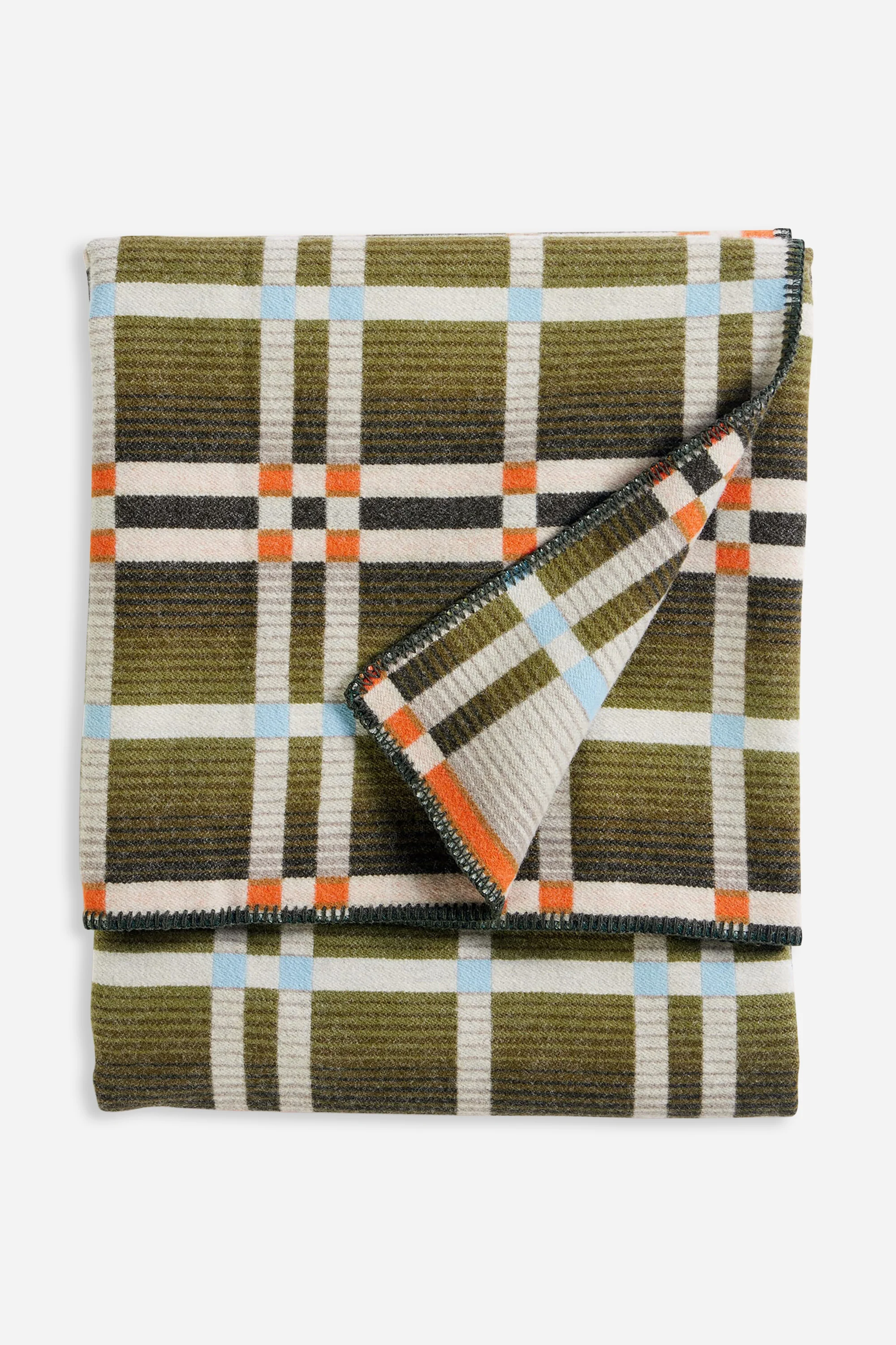 Four Square Throw Slide Mountain Olive - Image 2