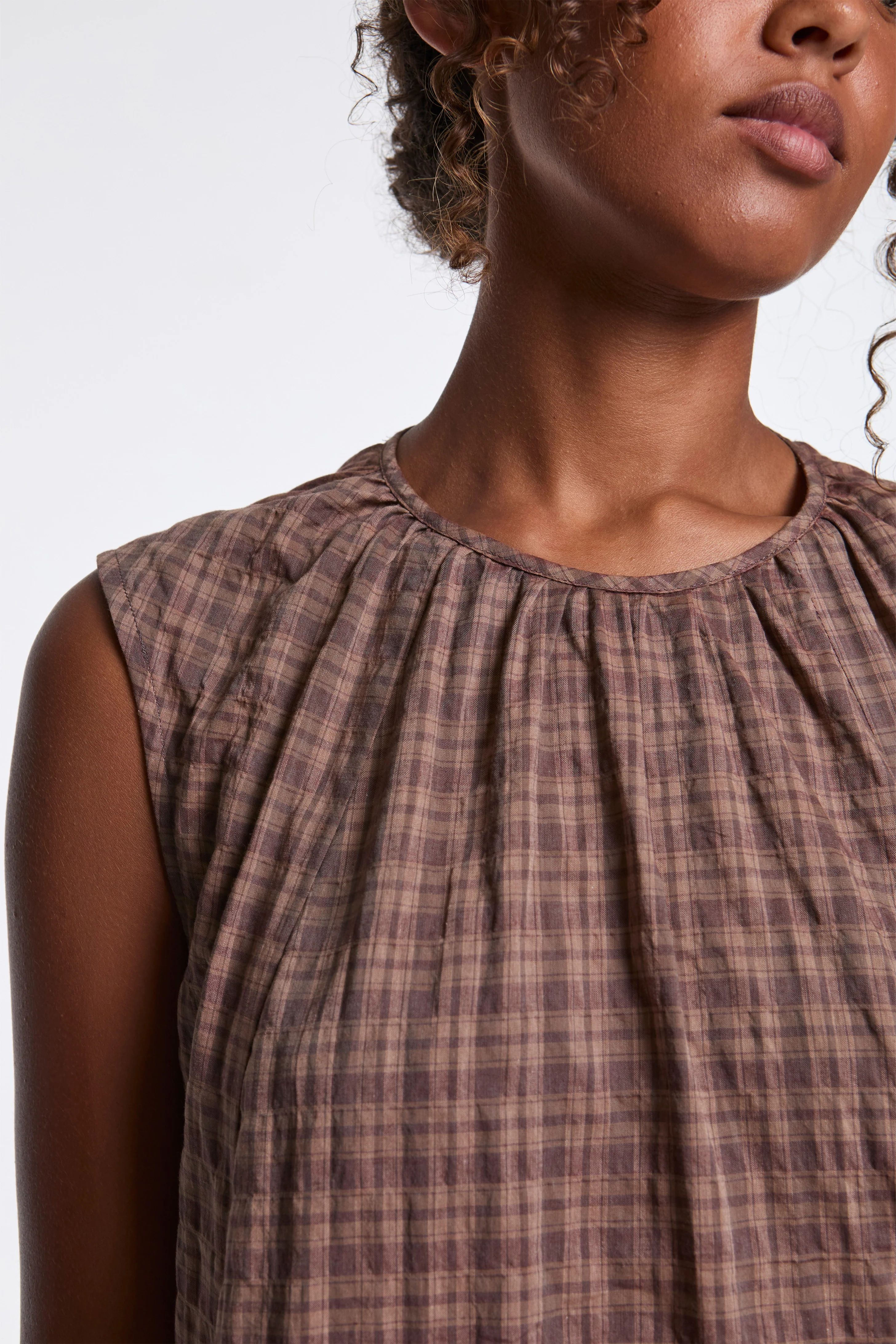 Full Body Gathered Dress Umber - Image 4