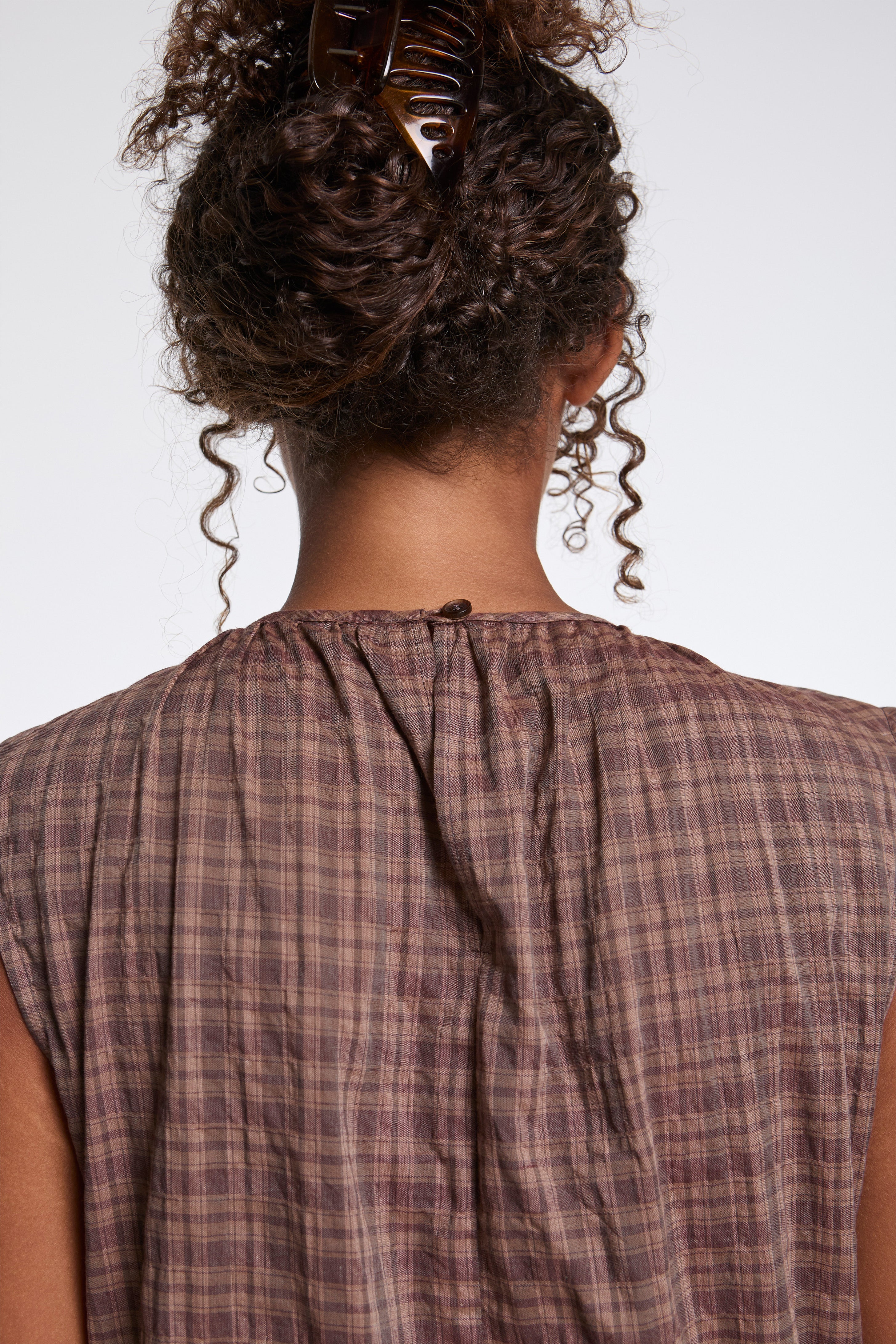Full Body Gathered Dress Umber - Image 5