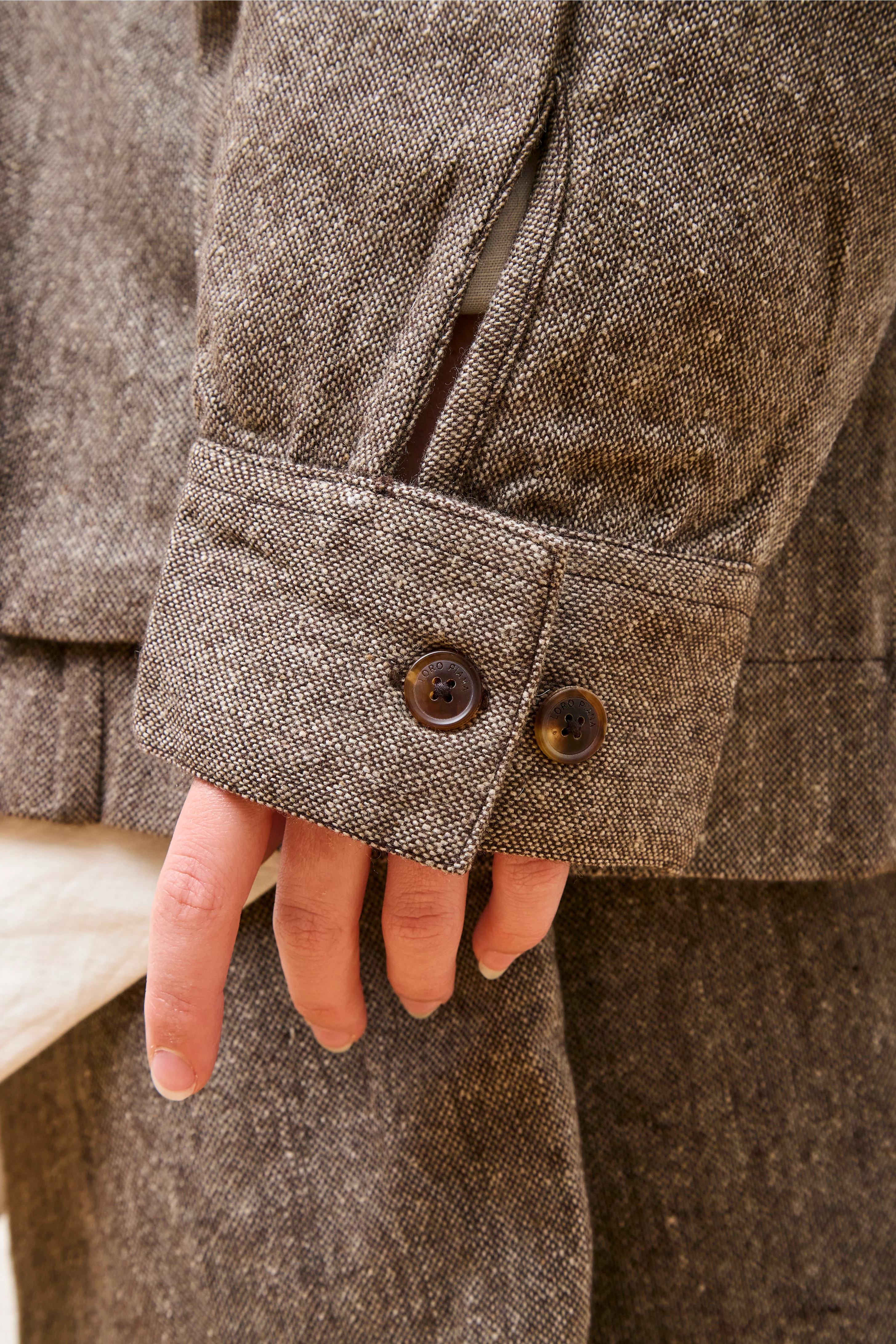 Farmer Jacket Antique Herringbone Wool - Image 3