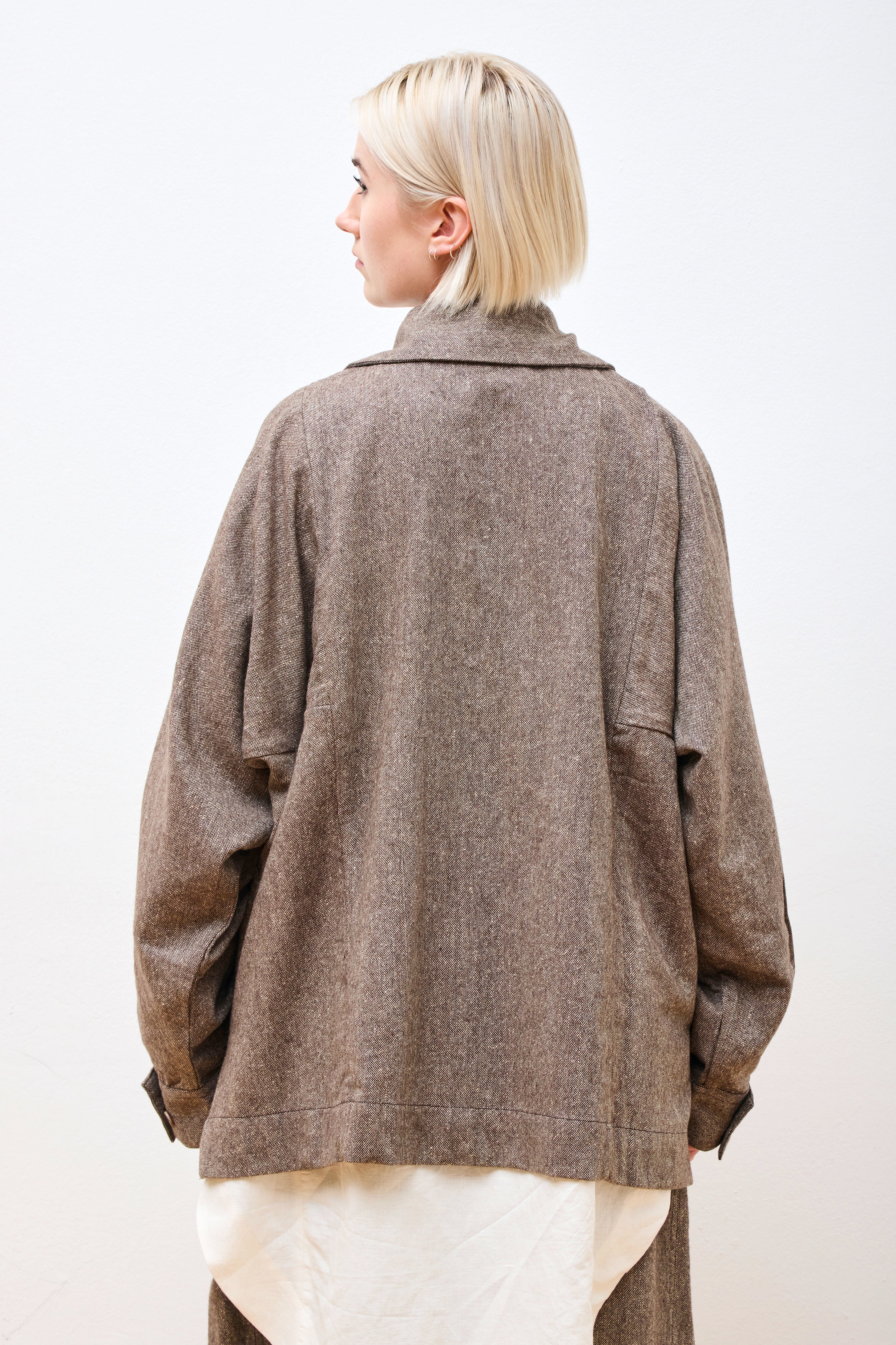 Farmer Jacket Antique Herringbone Wool - Image 5