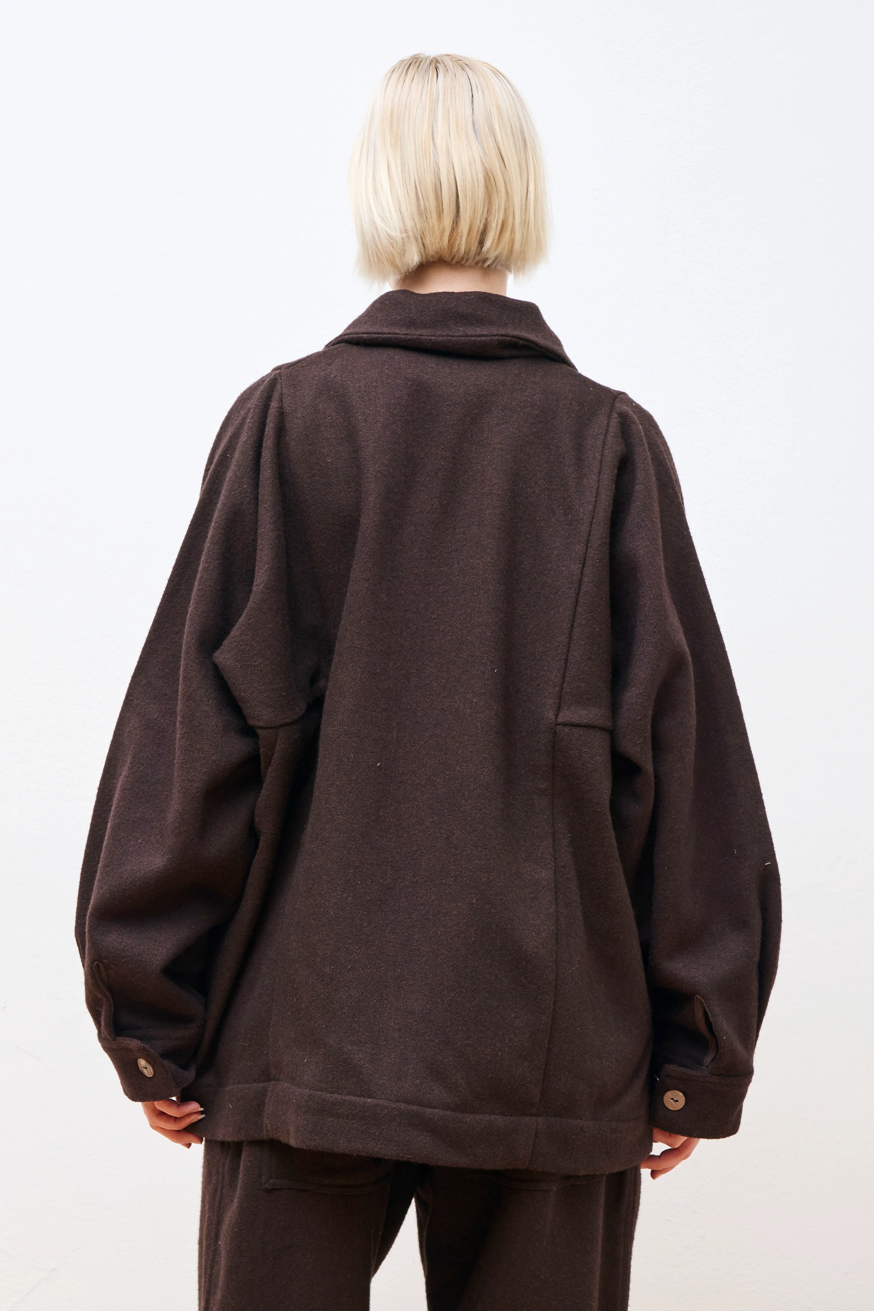 Farmer Jacket Naturally Dyed Antique Wool - Image 5