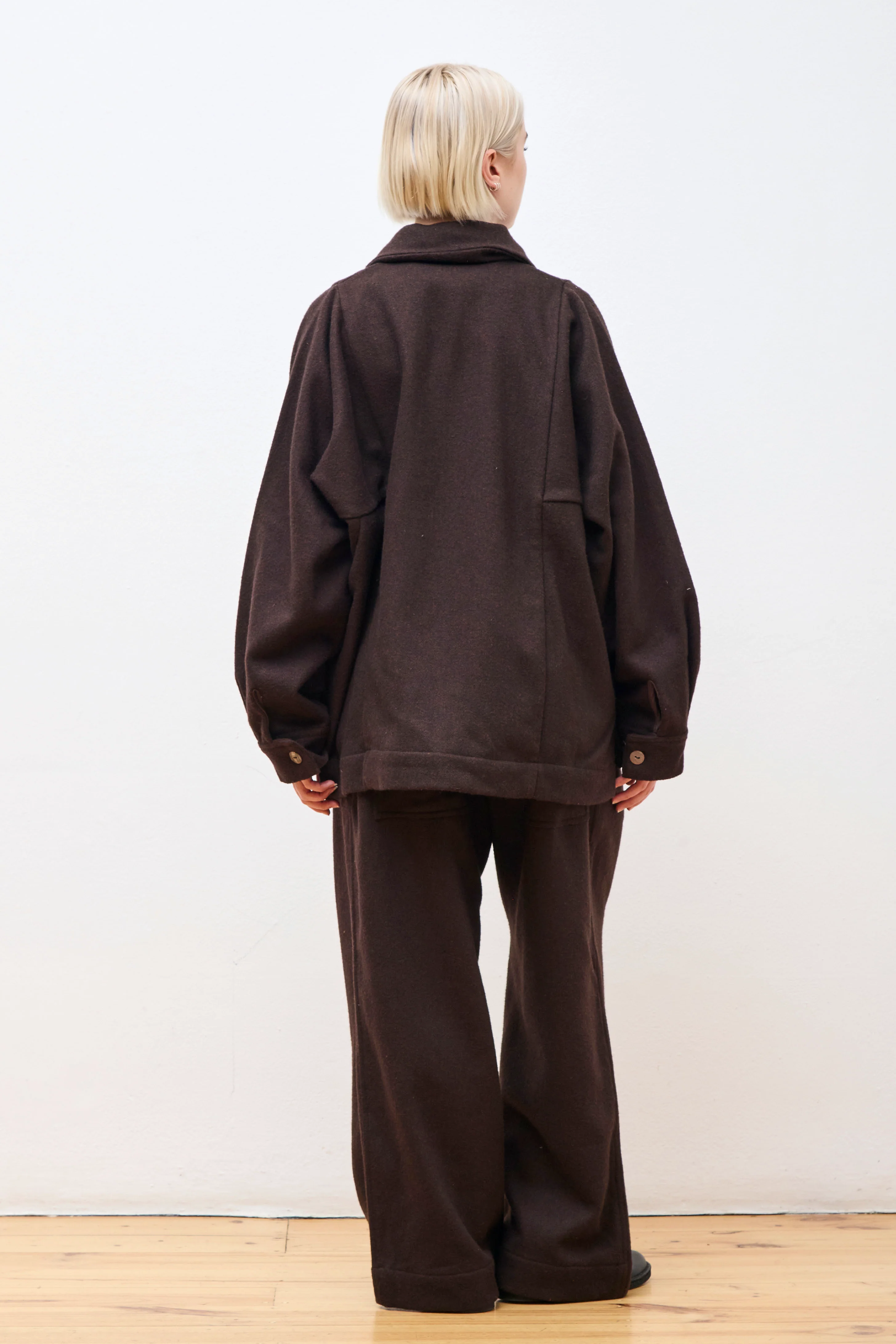 Farmer Jacket Naturally Dyed Antique Wool - Image 6