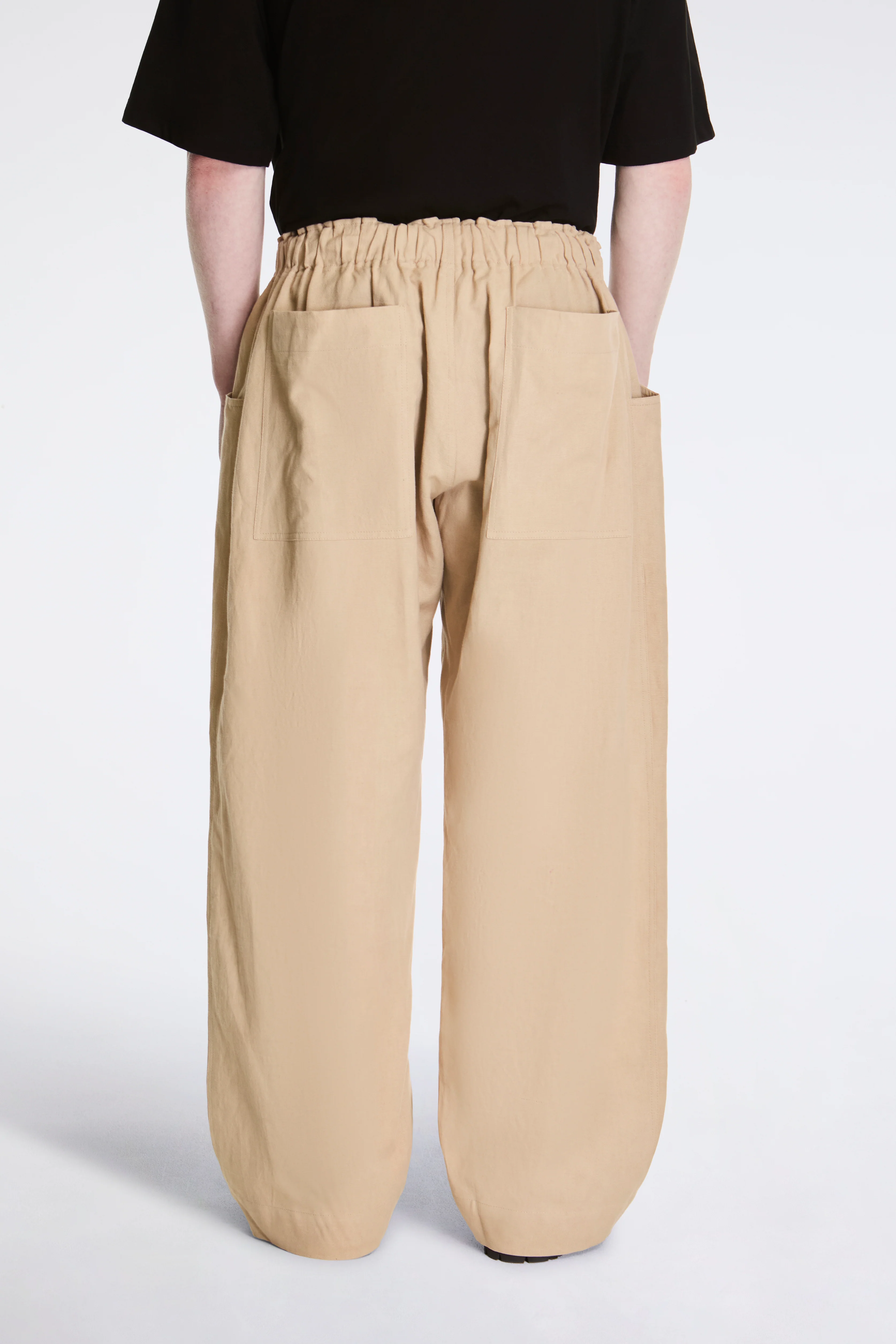 Farmer Pant Handwoven Linen Off White - Image 2