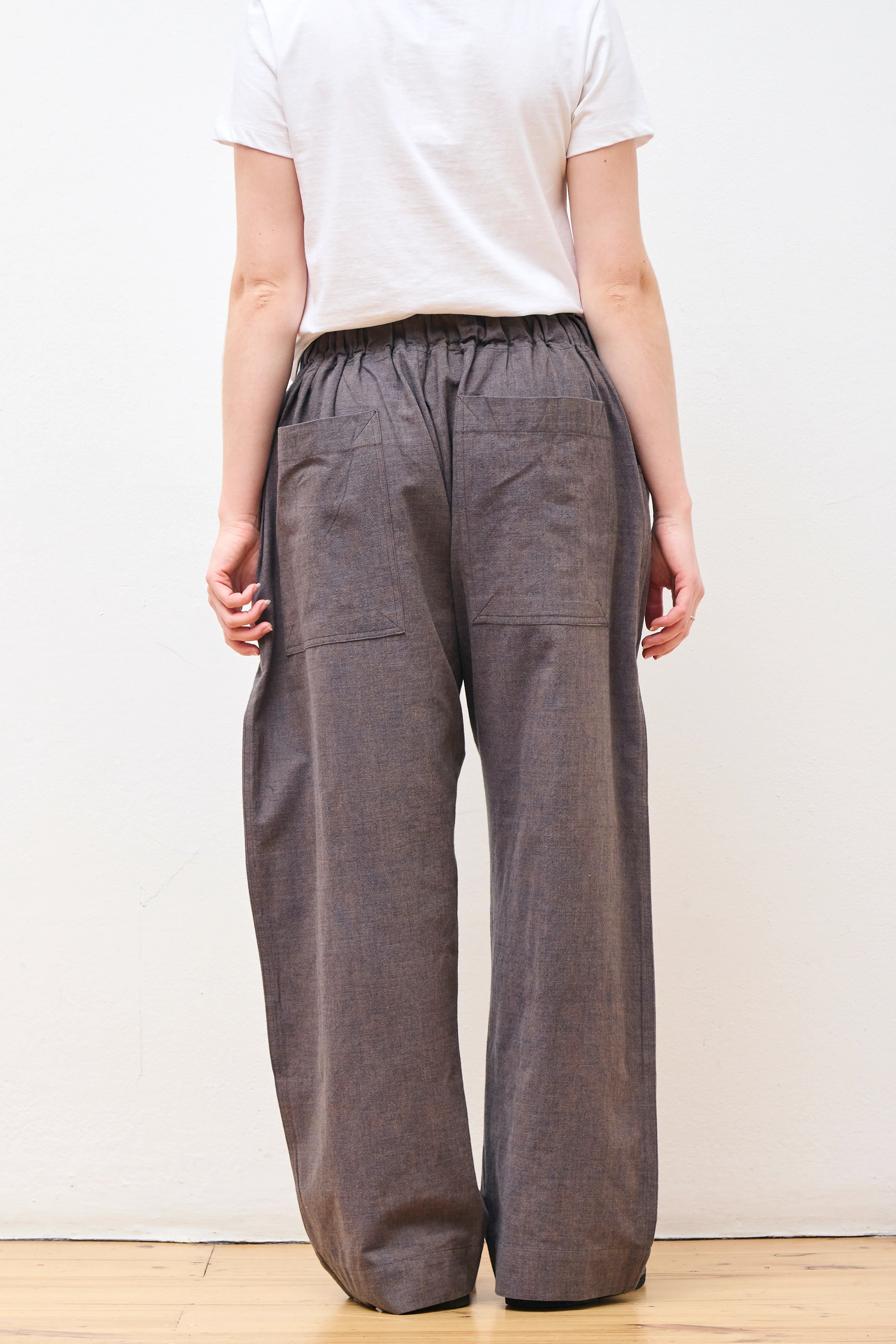 Farmer Pant Persimmon & Indigo Cotton - Image 6