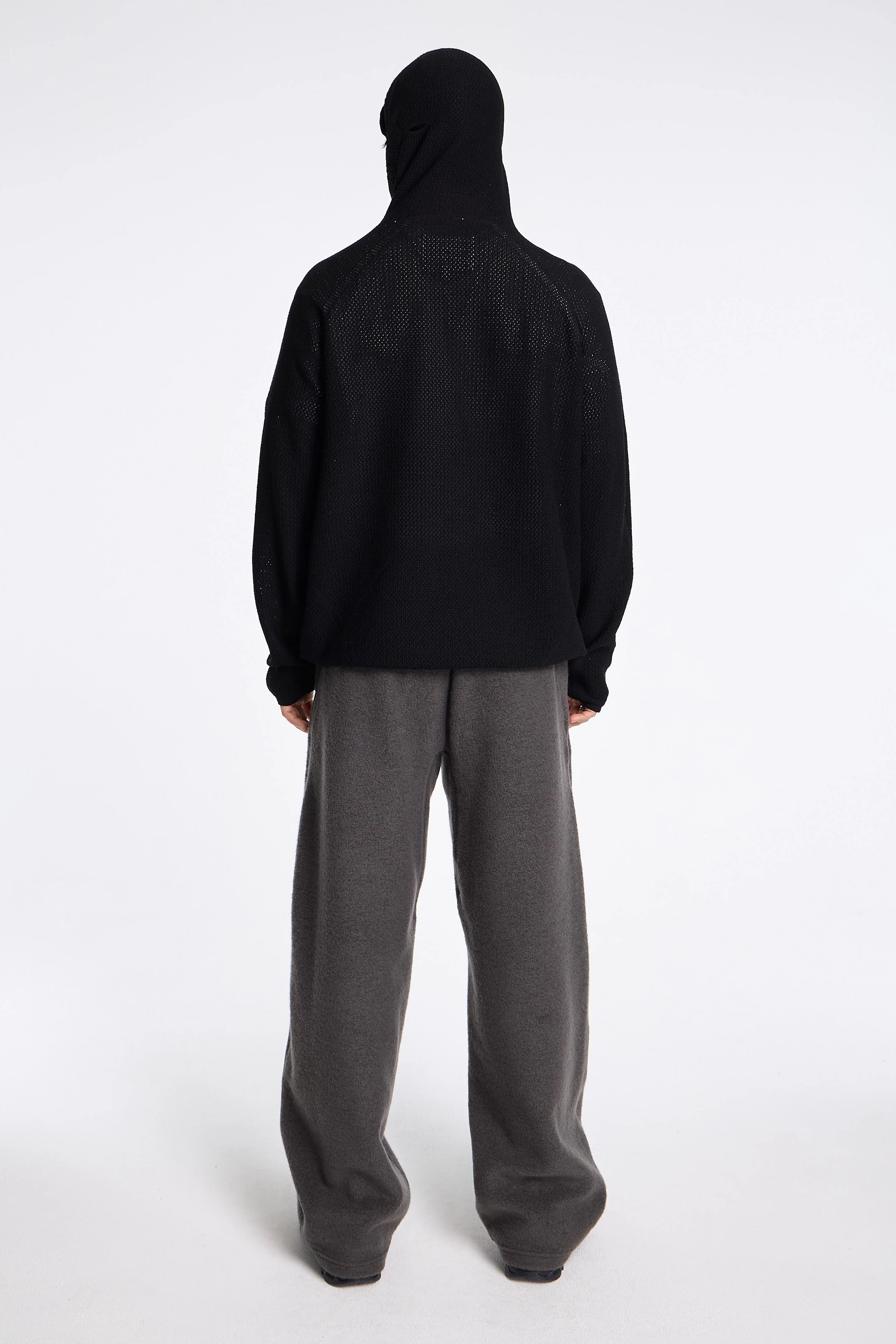 Wool Fleece Joggers Dark Lava - Image 5