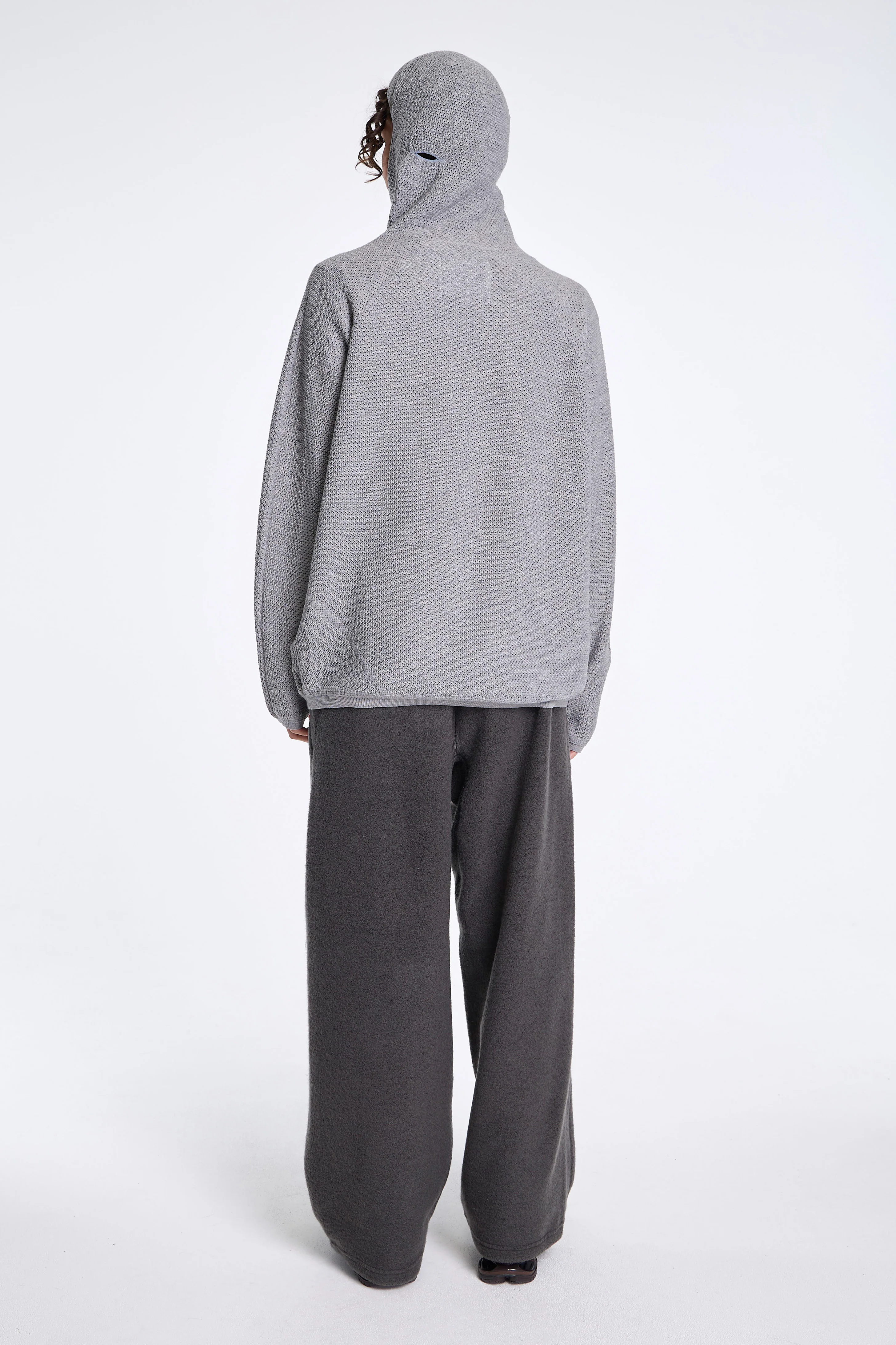 Wool Fleece Joggers Dark Lava - Image 7