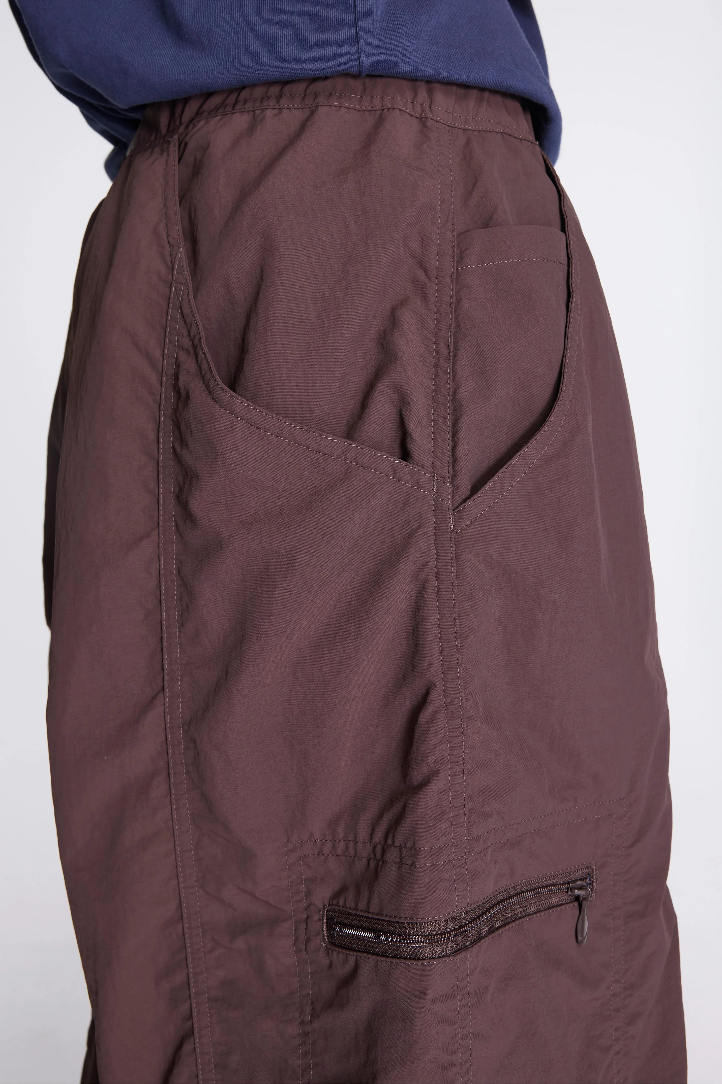 Loose Balloon Pant Deep Brown - Image 4