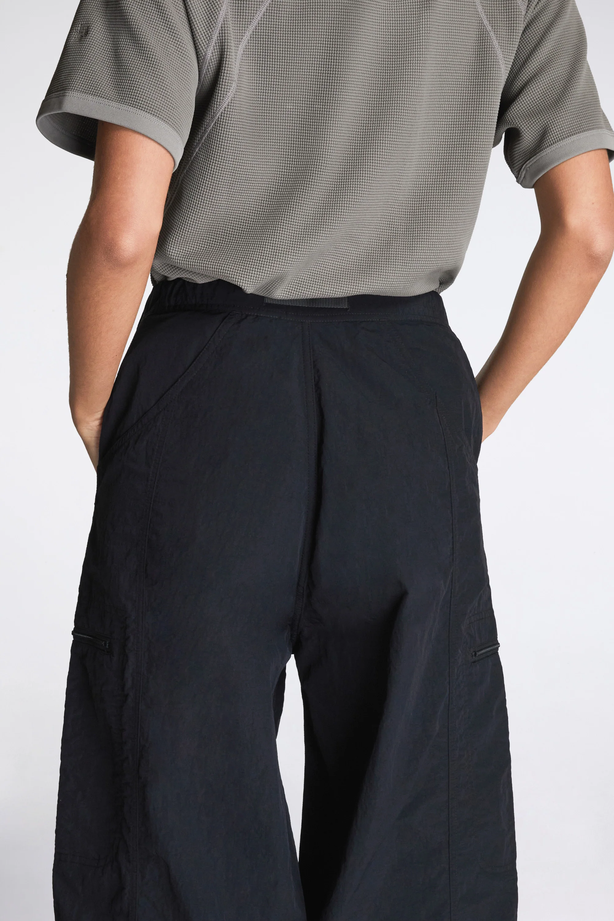 Nylon Balloon Pant Black - Image 3