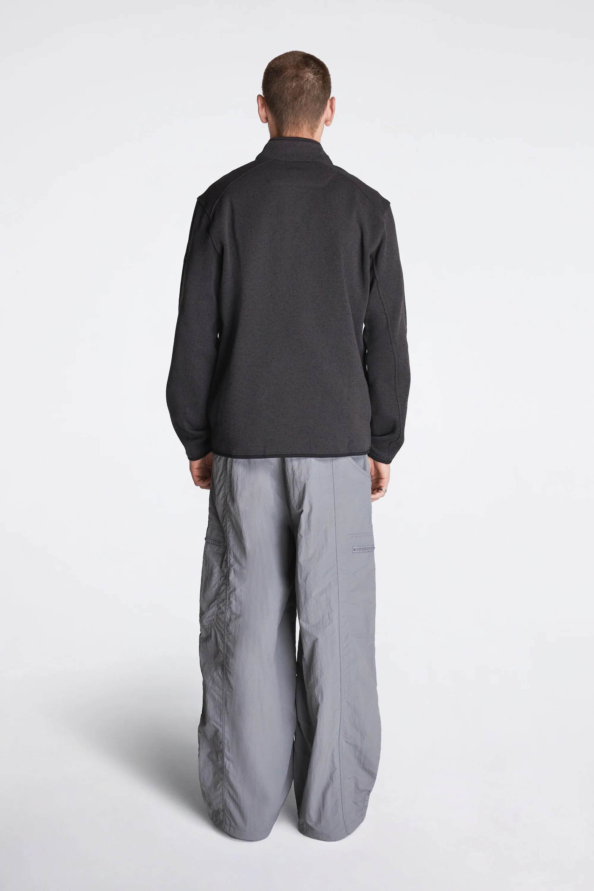 Nylon Balloon Pant Grey - Image 6