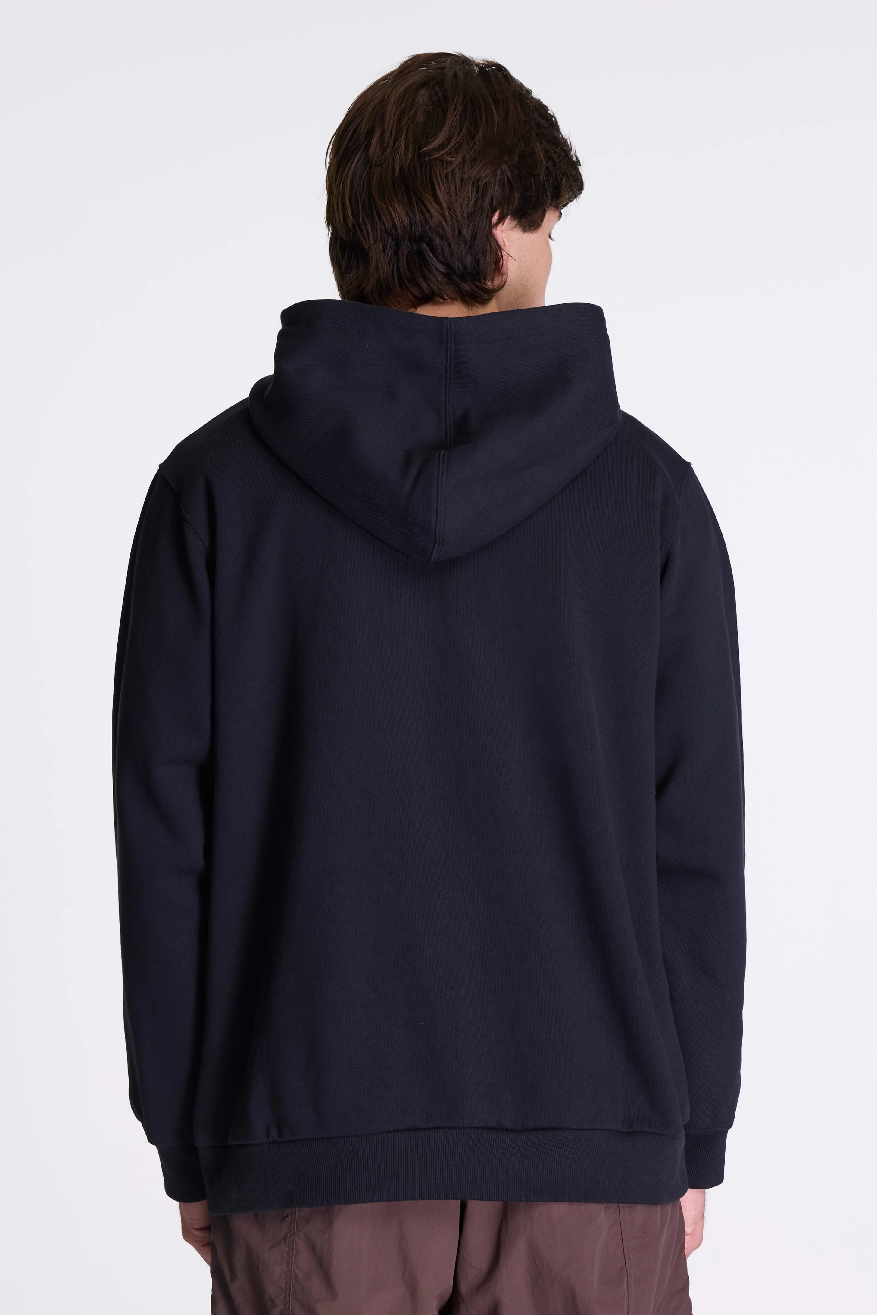 One Point Hooded Sweatshirt Dark Navy - Image 3