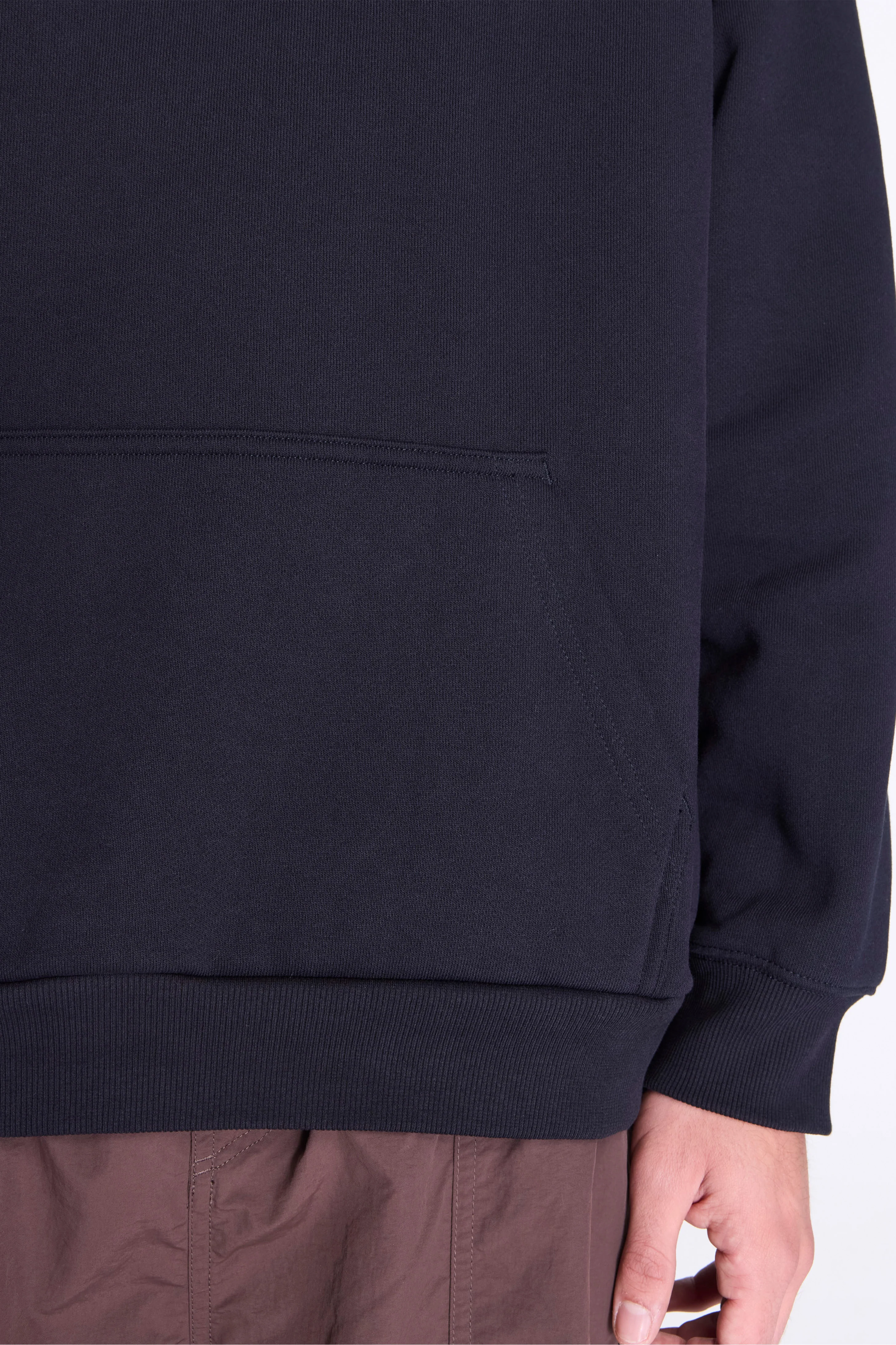 One Point Hooded Sweatshirt Dark Navy - Image 4