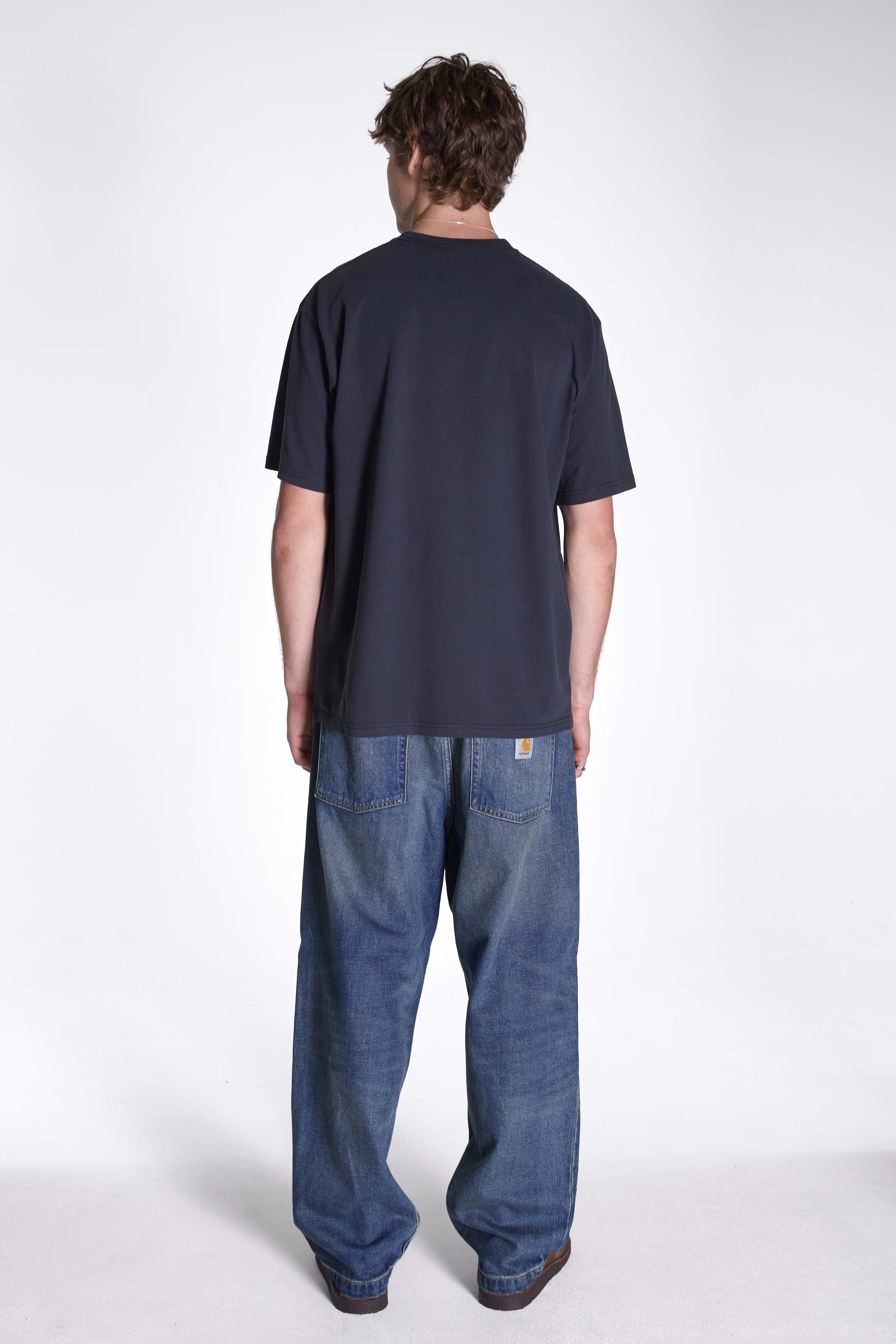 One Point Tee Pigment Dyed Navy Pigment - Image 5
