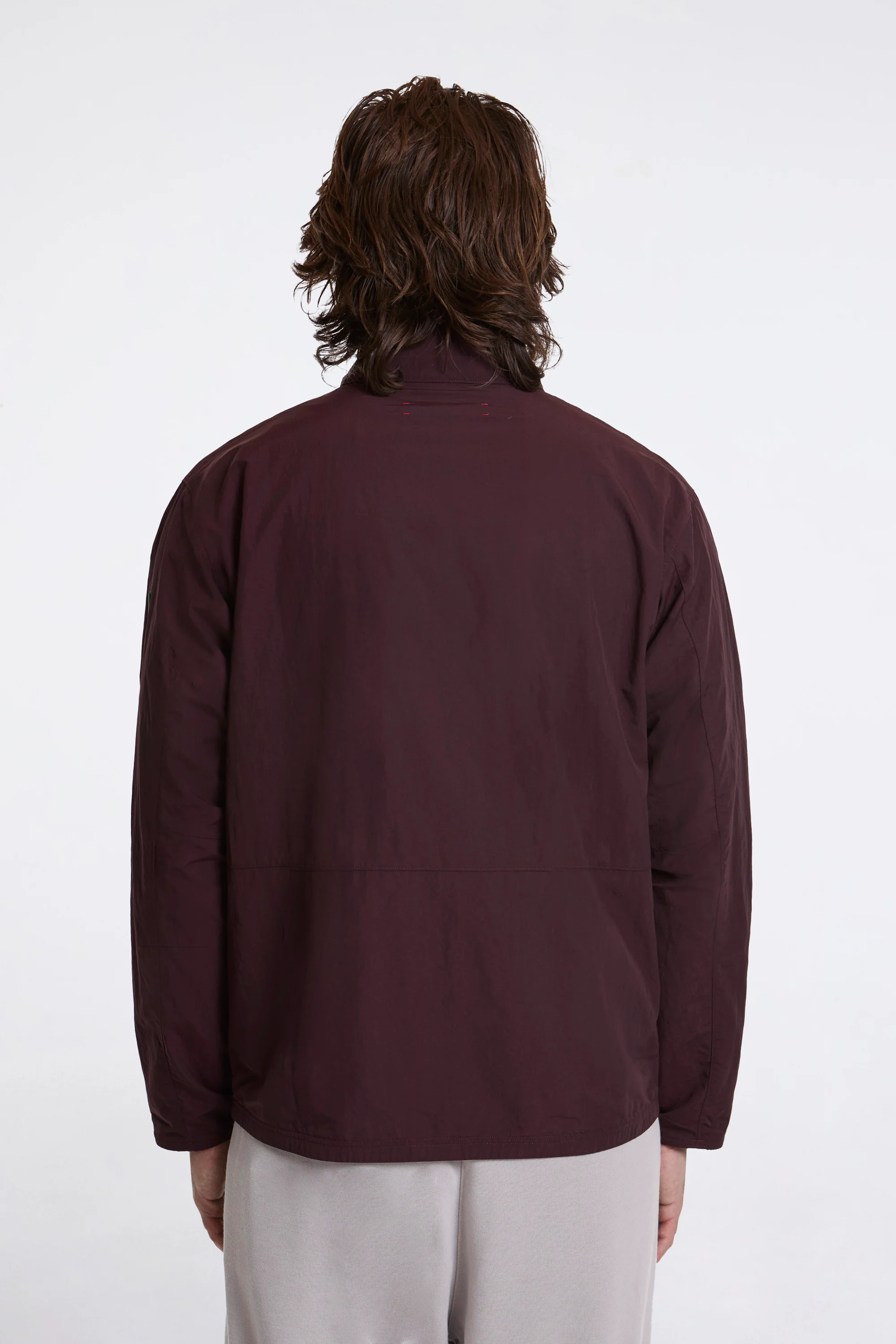 Half-Zip Nylon Windbreaker Blackberry - Image 4