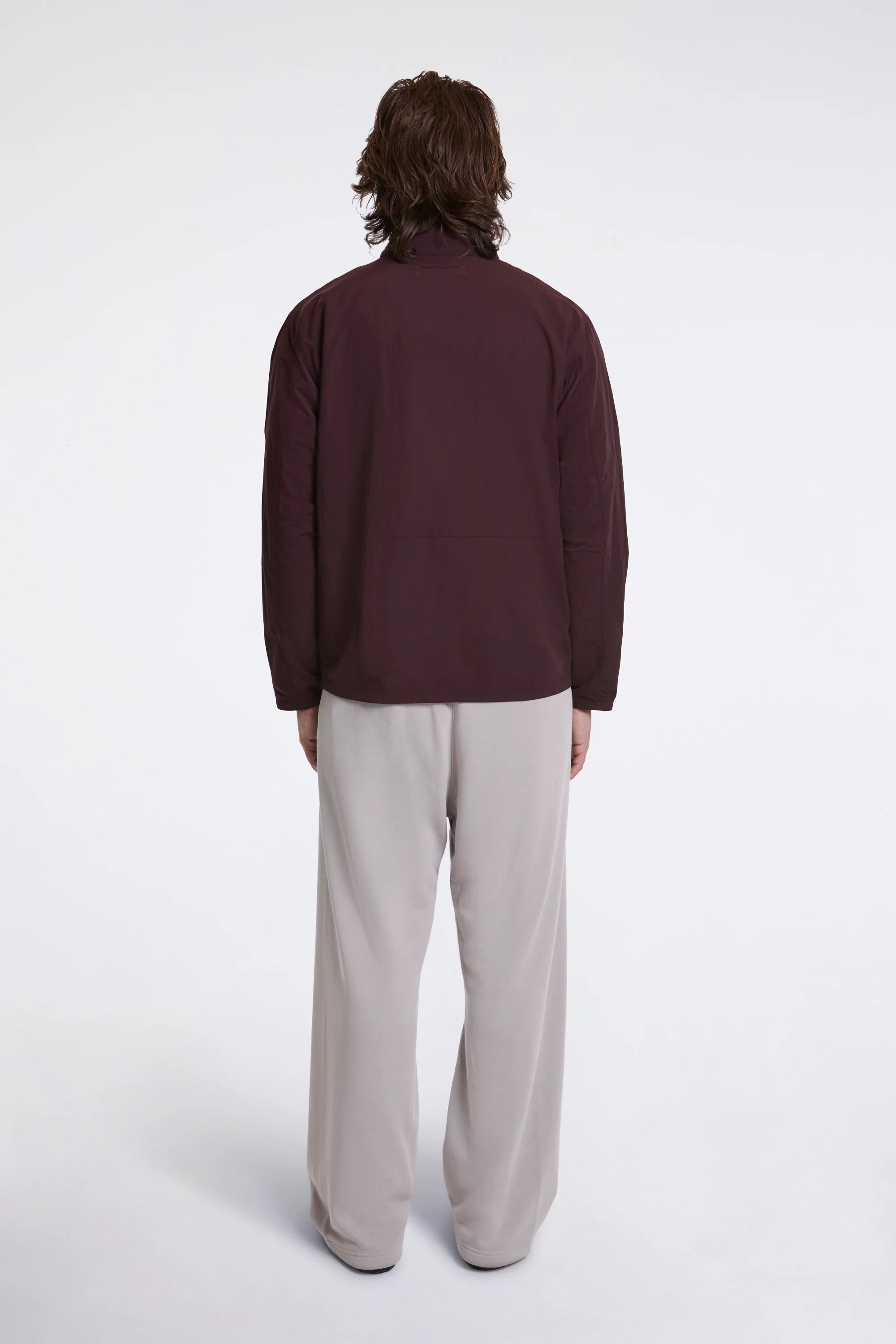 Half-Zip Nylon Windbreaker Blackberry - Image 6