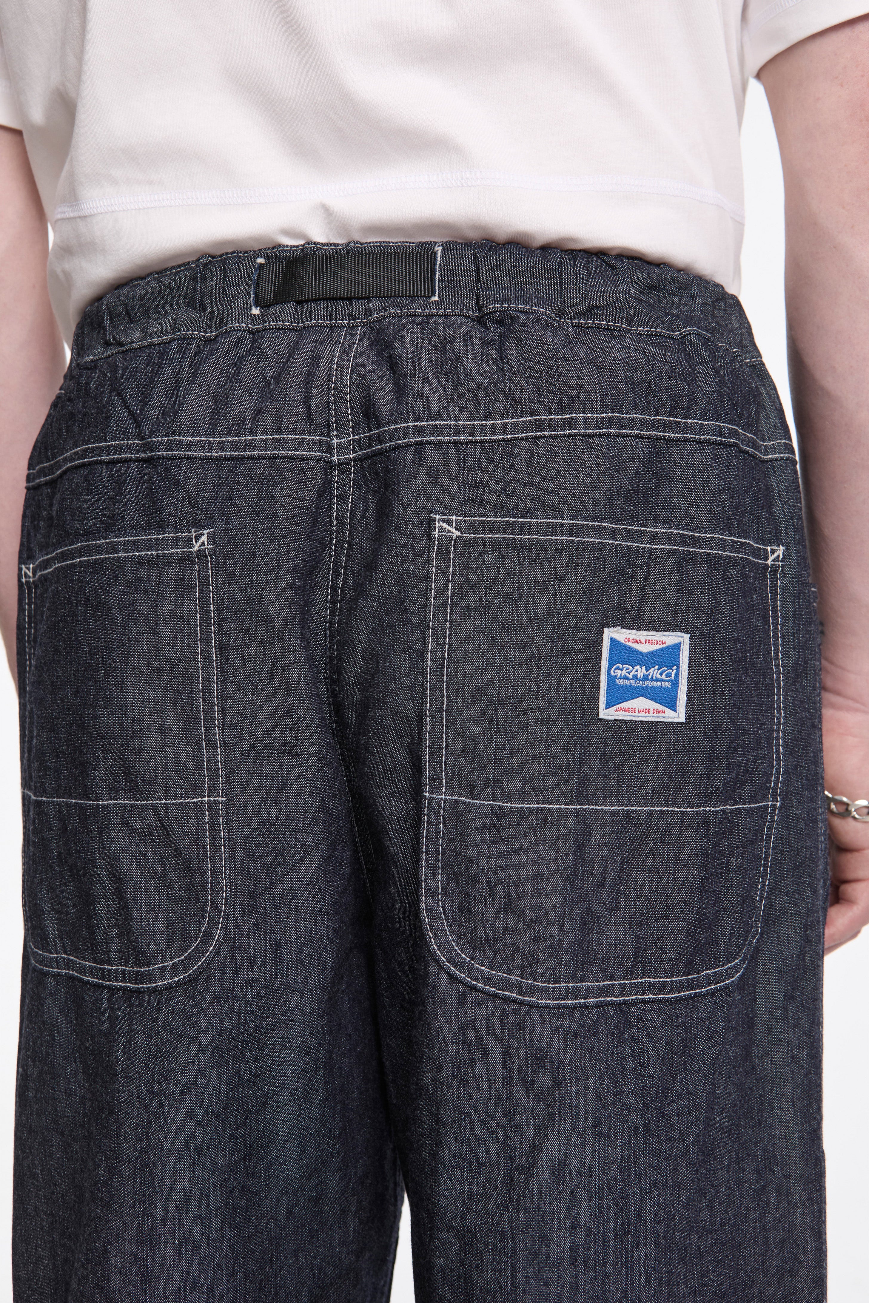 Japanese Chambray Double Knee Navy - Image 3