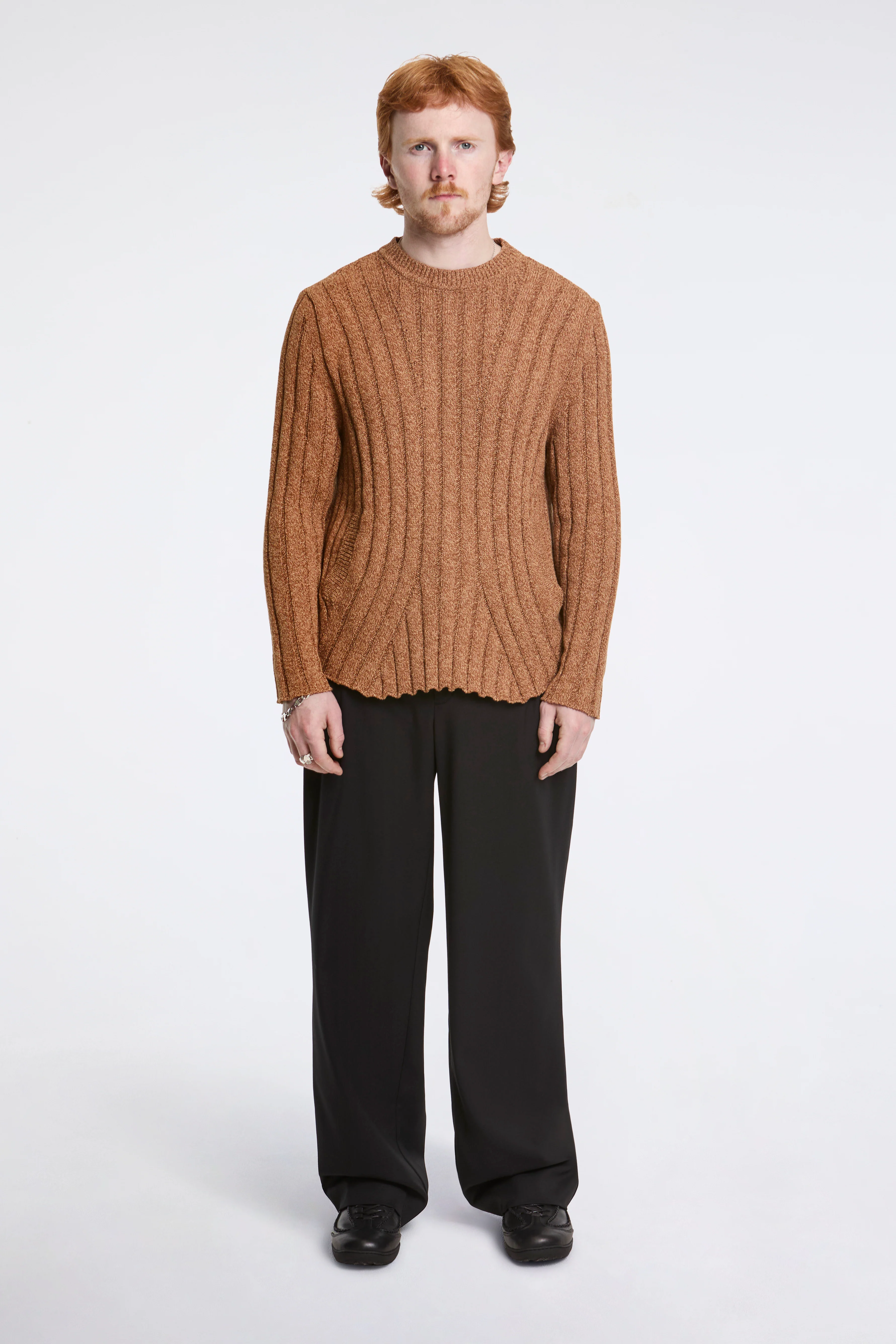 Kada Knit Pullover Ochre Melange - Image 5