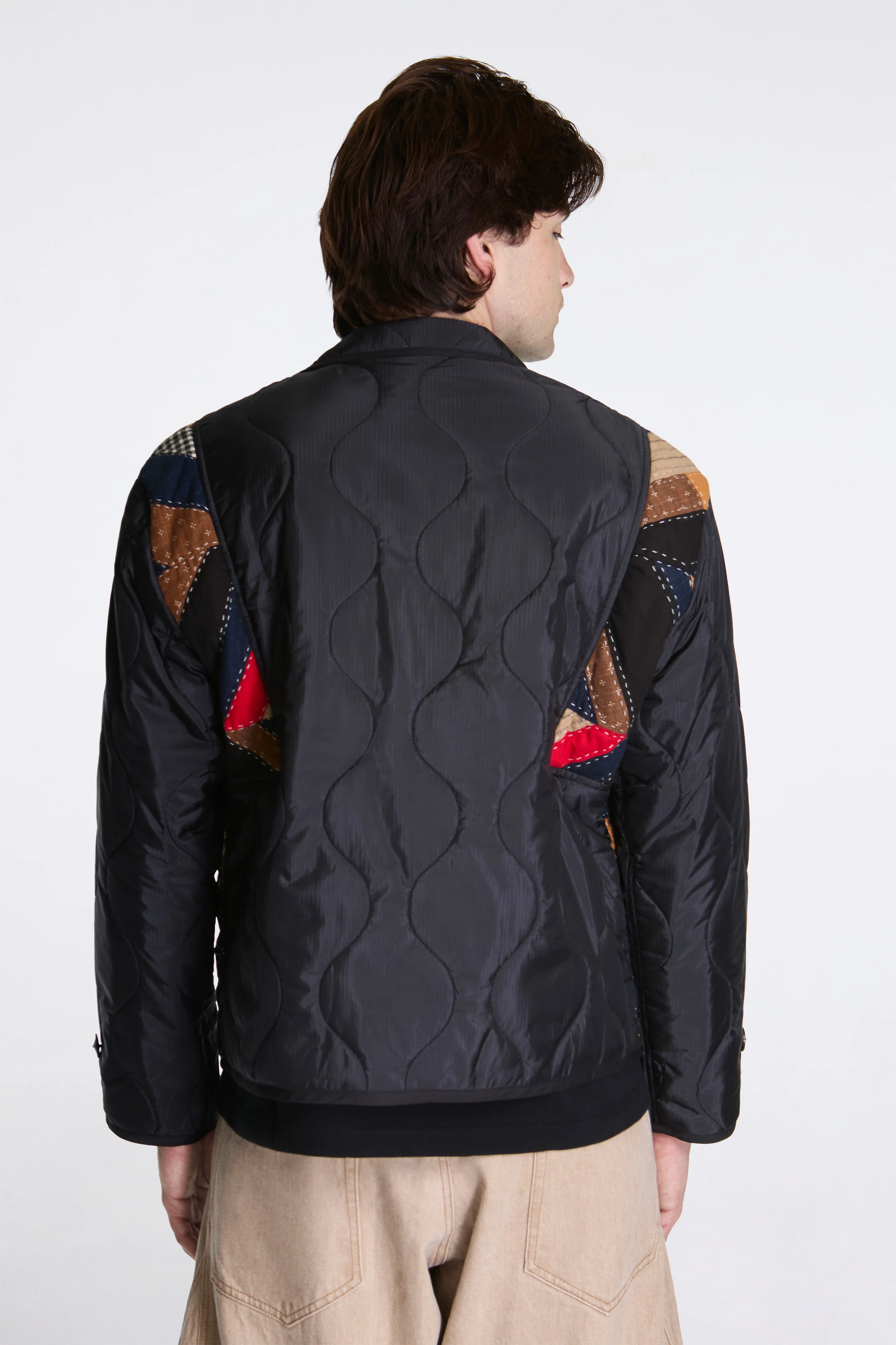 Quilt Jacket Navy - Image 2