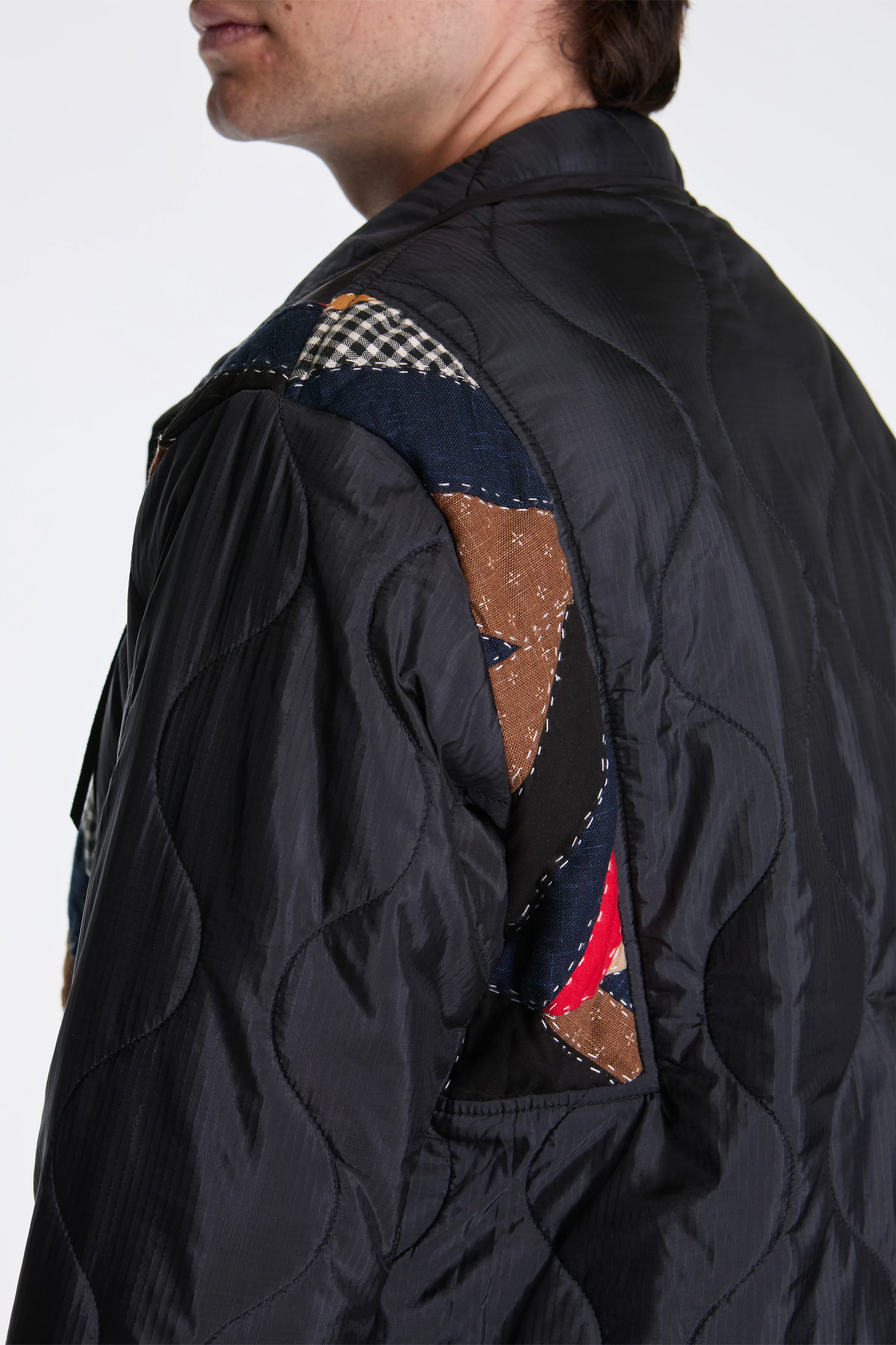 Quilt Jacket Navy - Image 6
