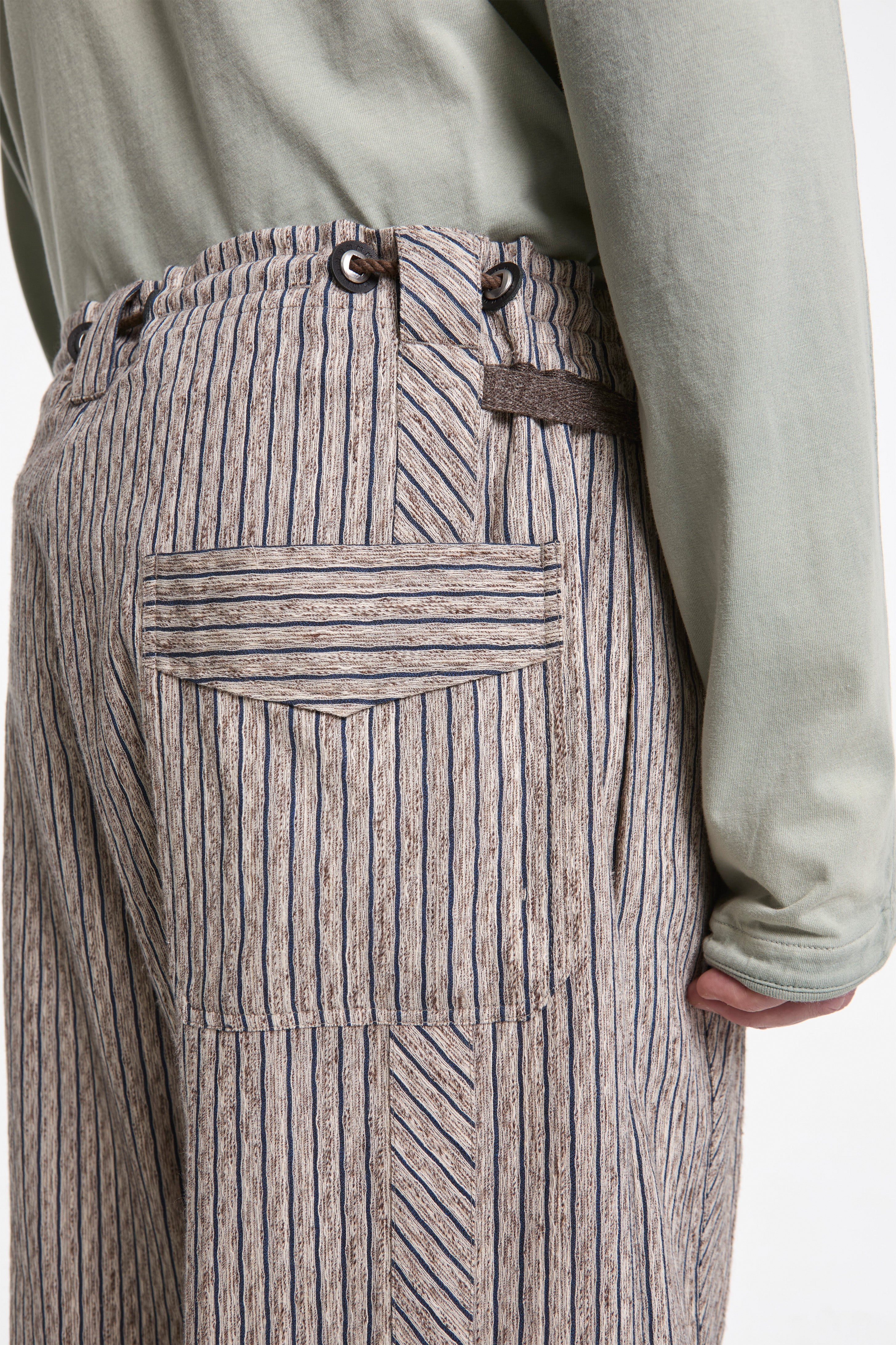 Kyan Trouser Tan & Blue - Image 5