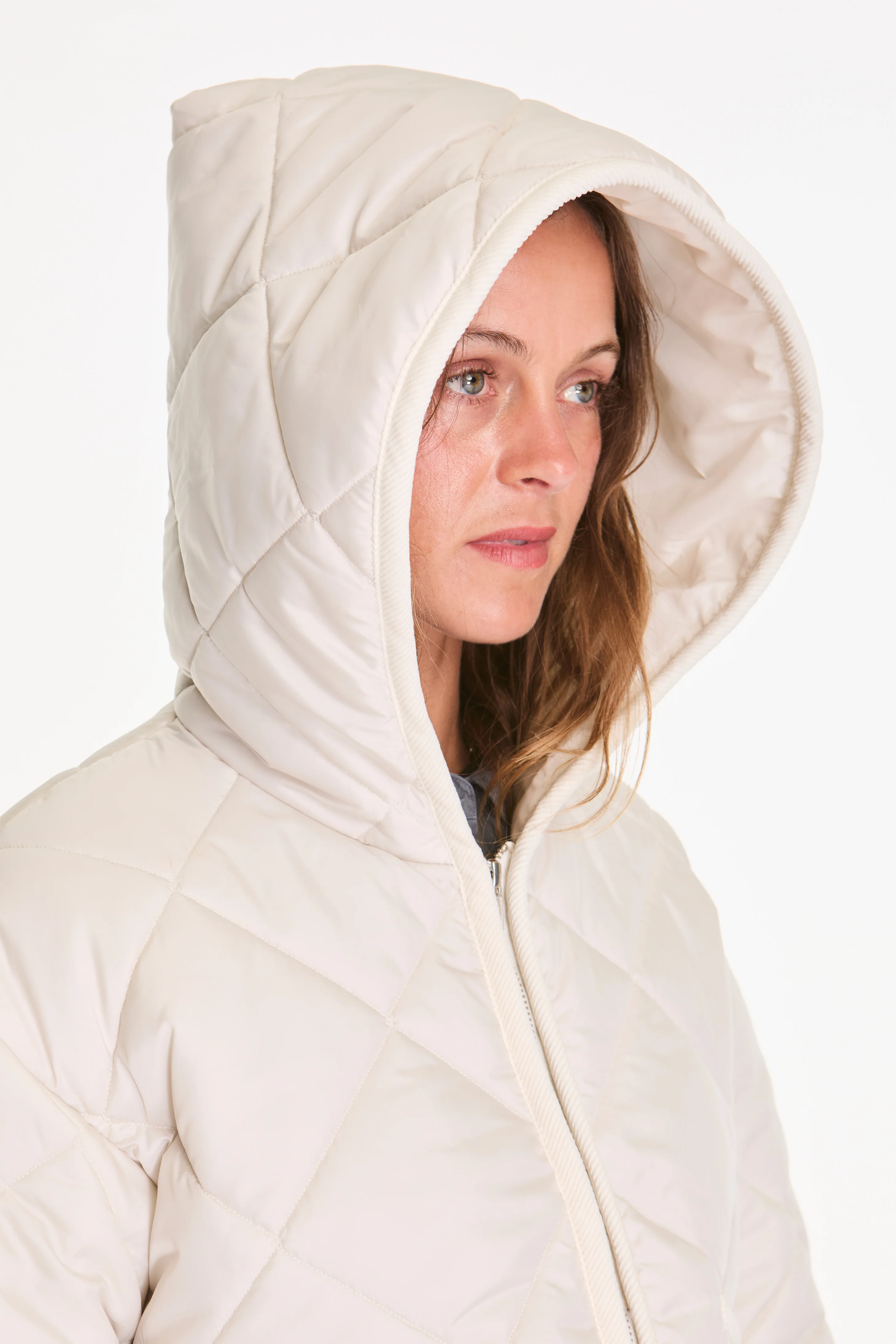 Big Quilt Zipped Craydon Womens Moonbeam/Silver - Image 6