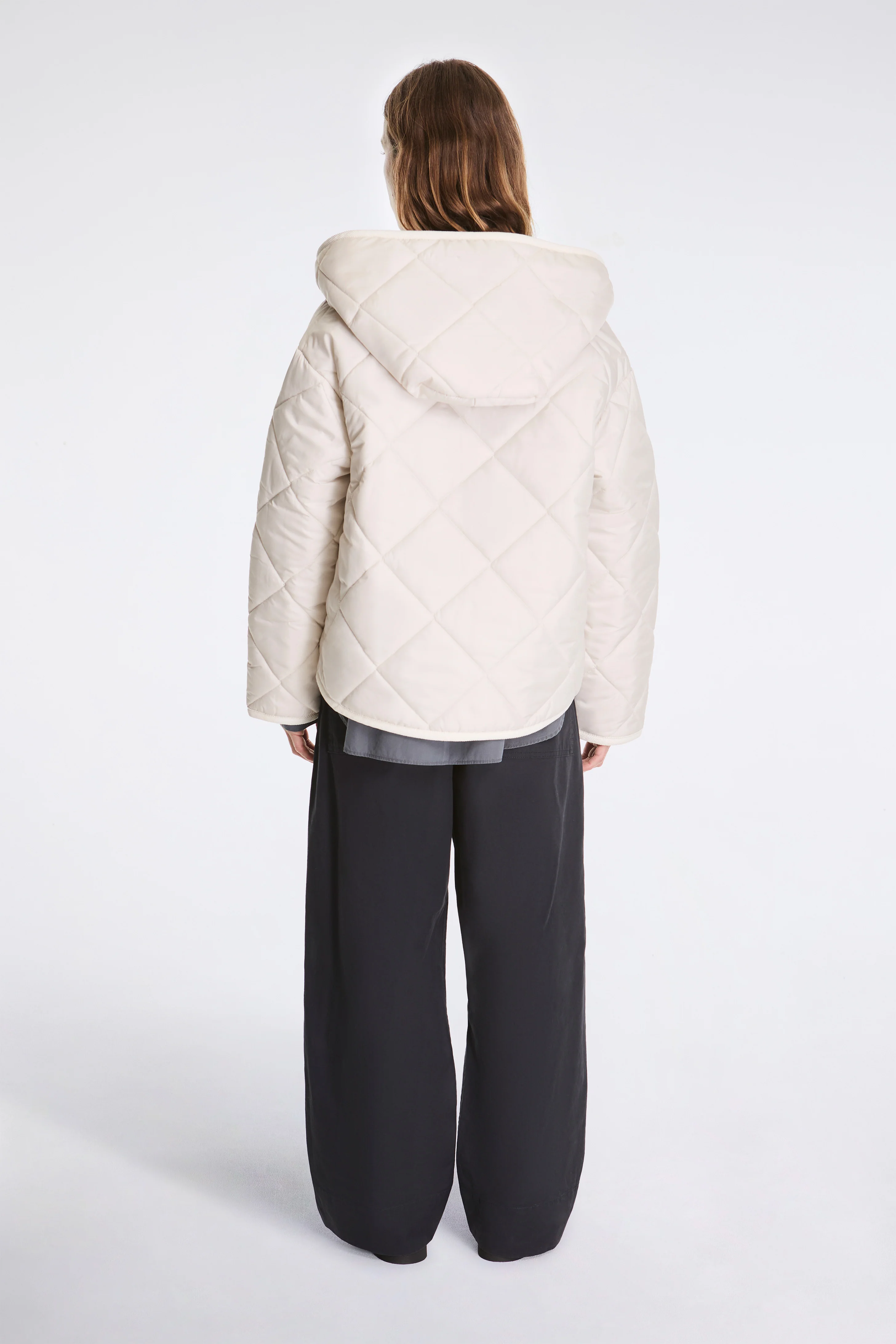 Big Quilt Zipped Craydon Womens Moonbeam/Silver - Image 7