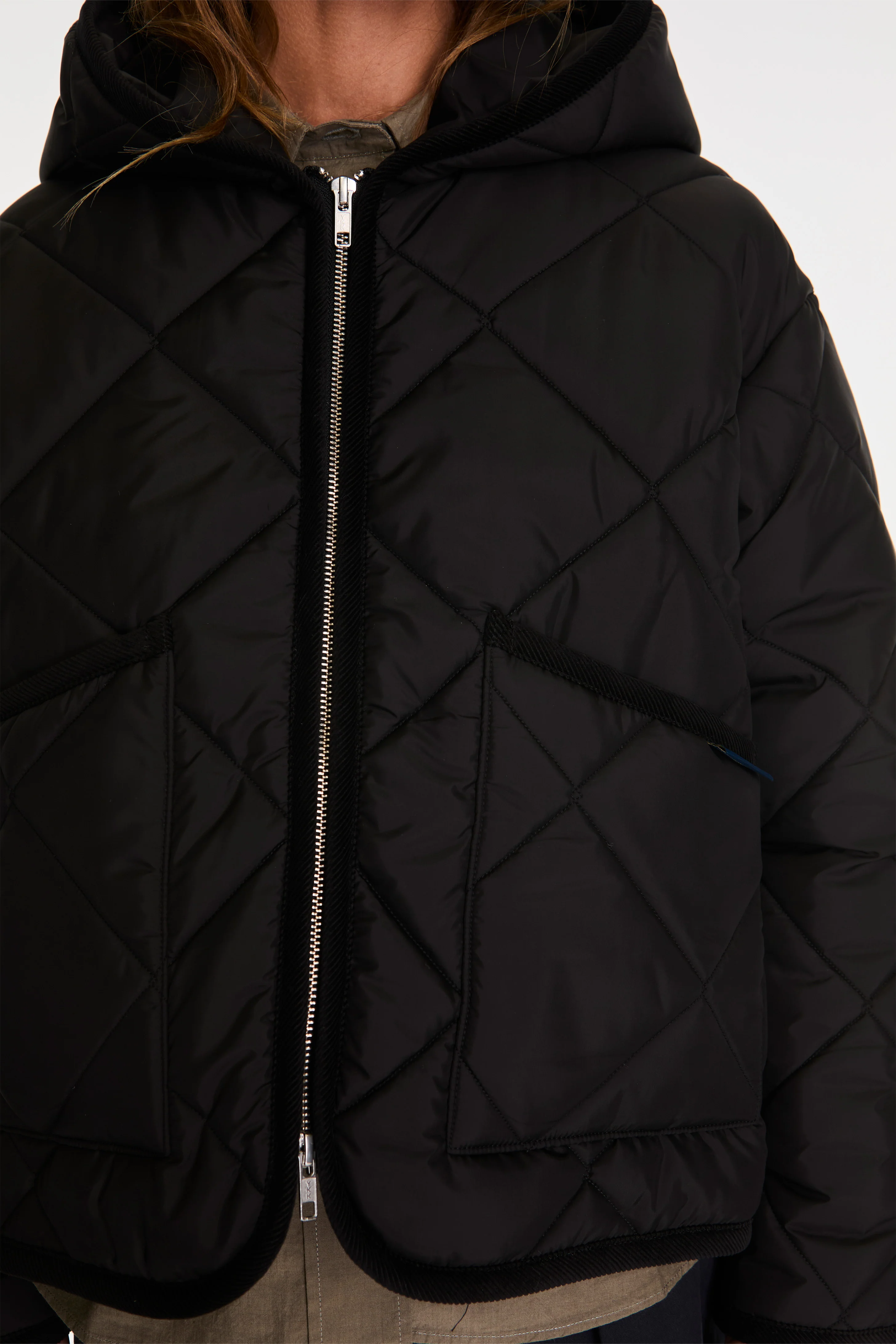 Big Quilt Zipped Craydon Womens Sable/Black - Image 3