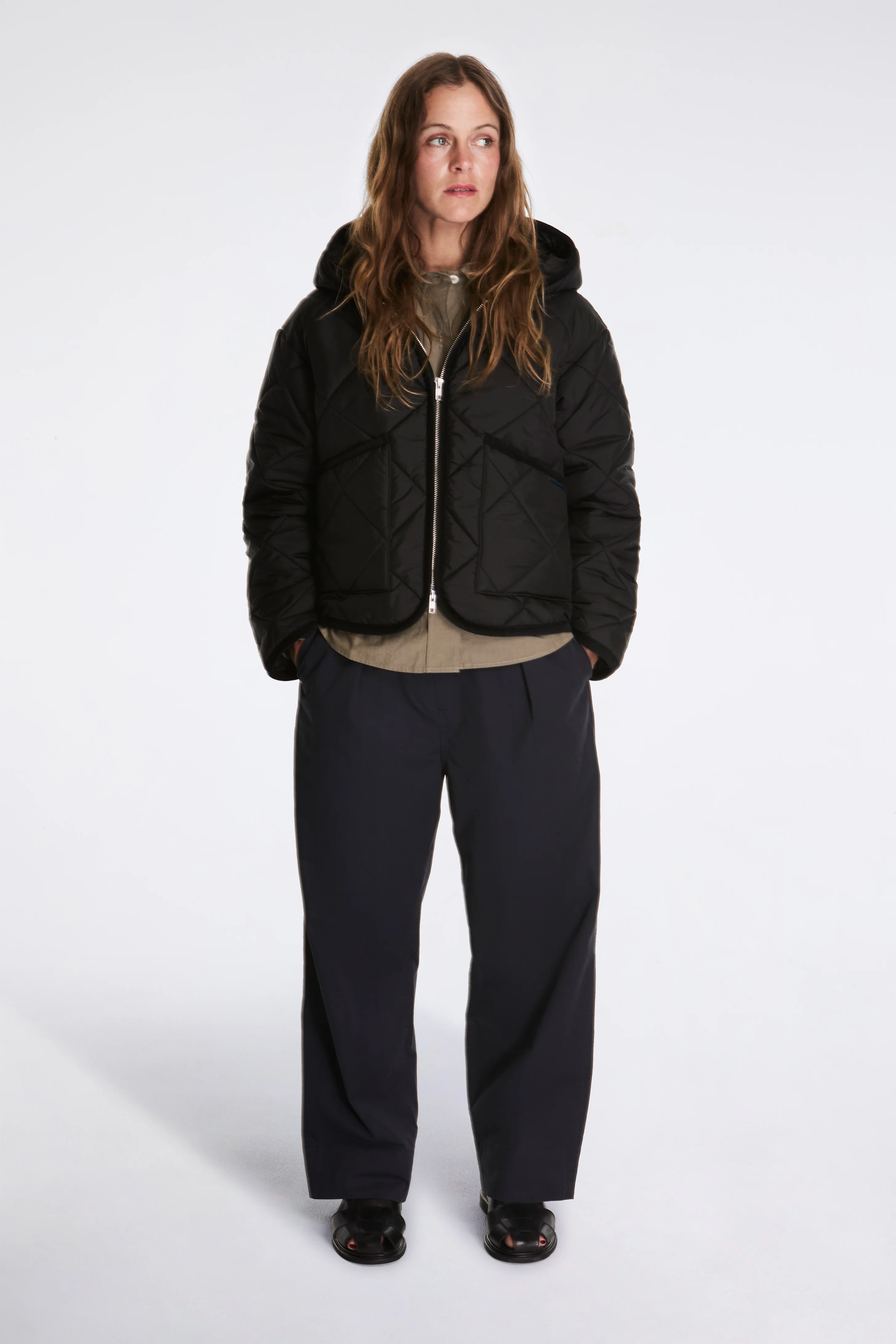 Big Quilt Zipped Craydon Womens Sable/Black - Image 5