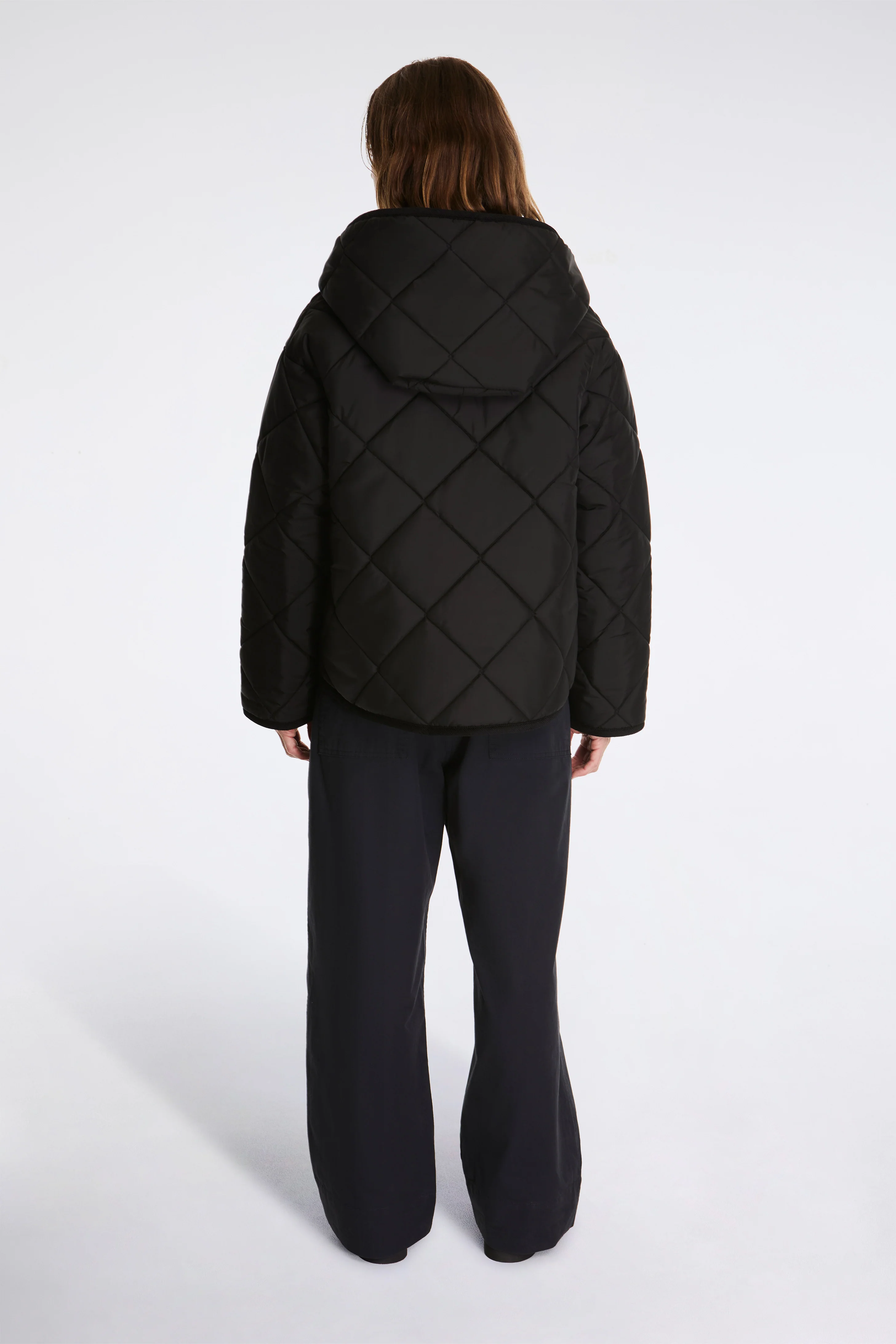 Big Quilt Zipped Craydon Womens Sable/Black - Image 6