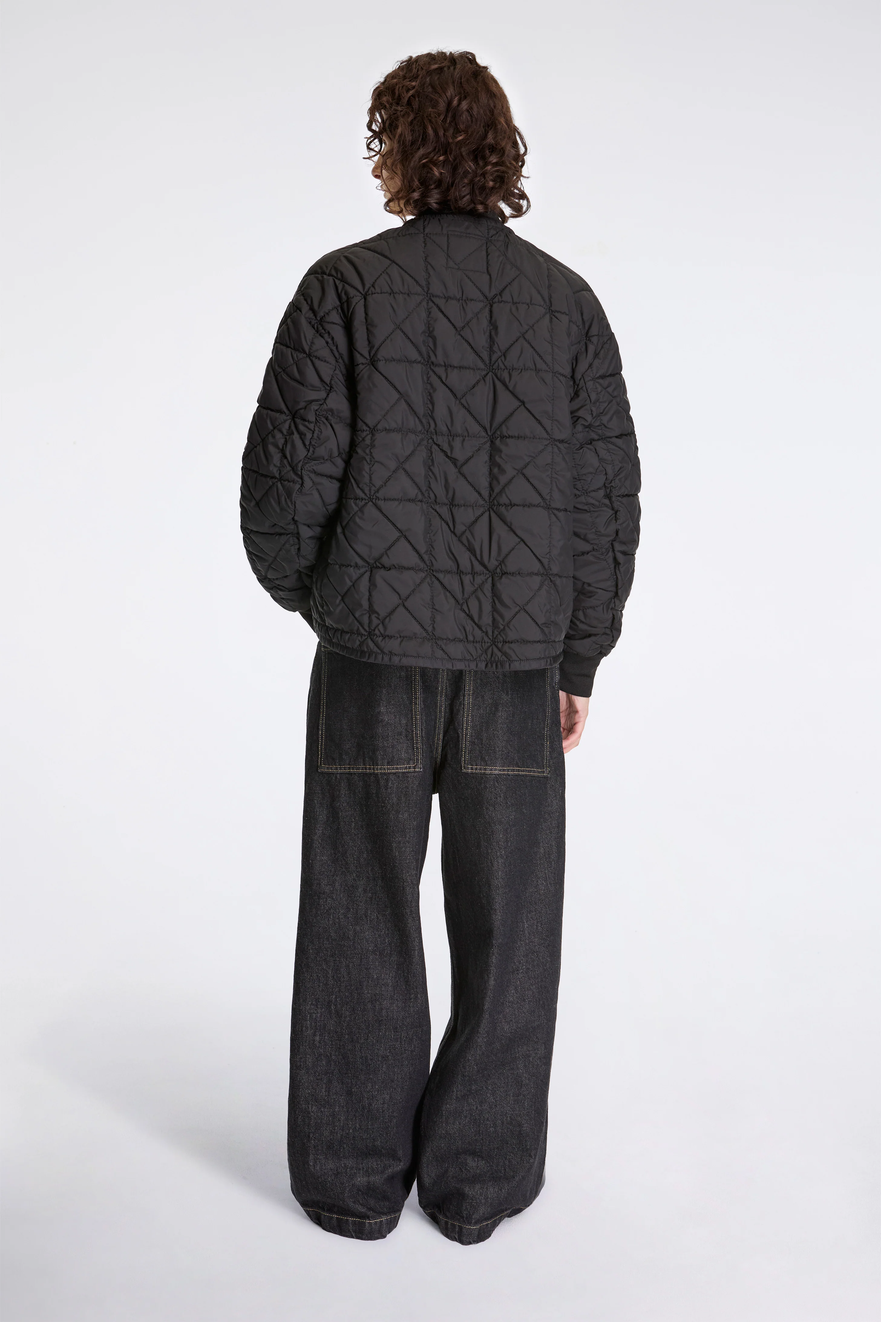 Washed Bomber Jacket Womens Sable/Black - Image 6