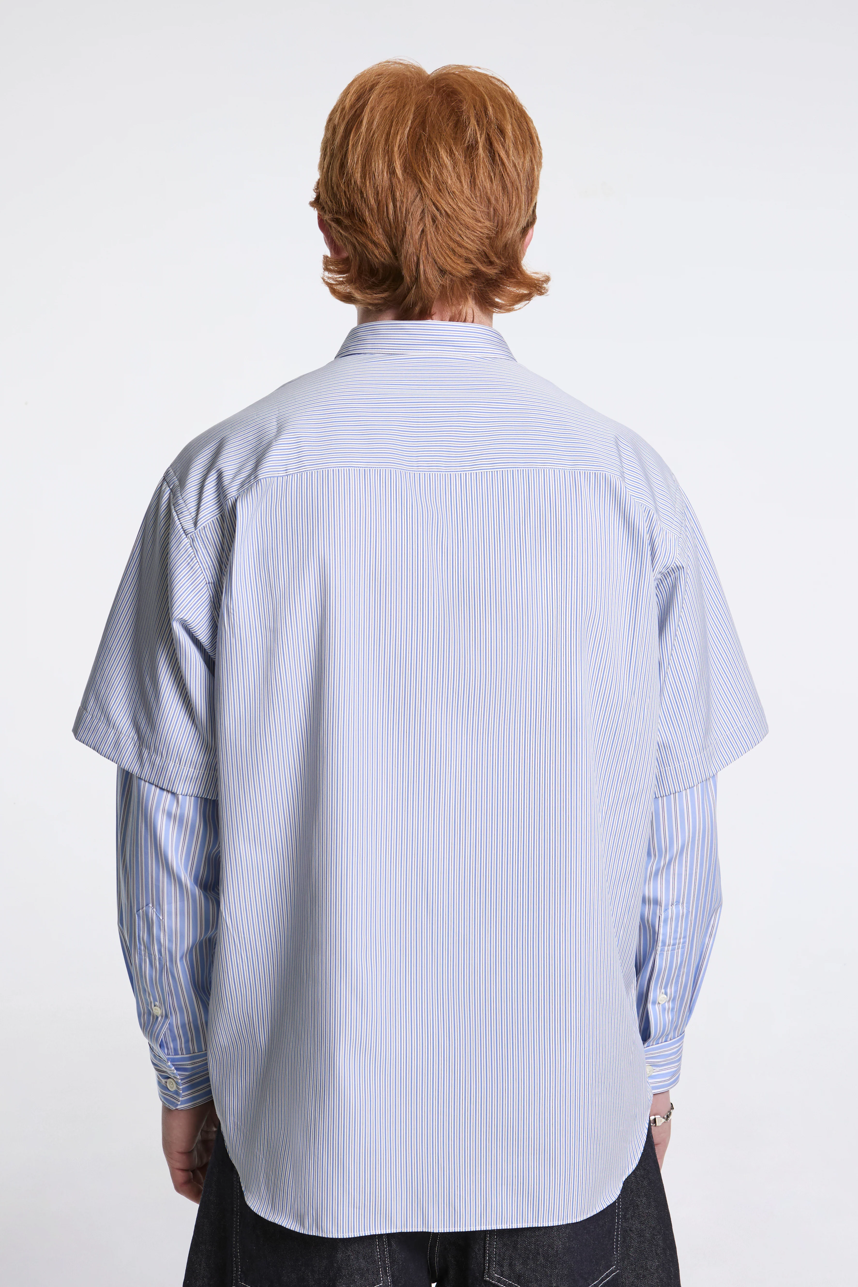 Layered Longsleeve Shirt Blue - Image 2