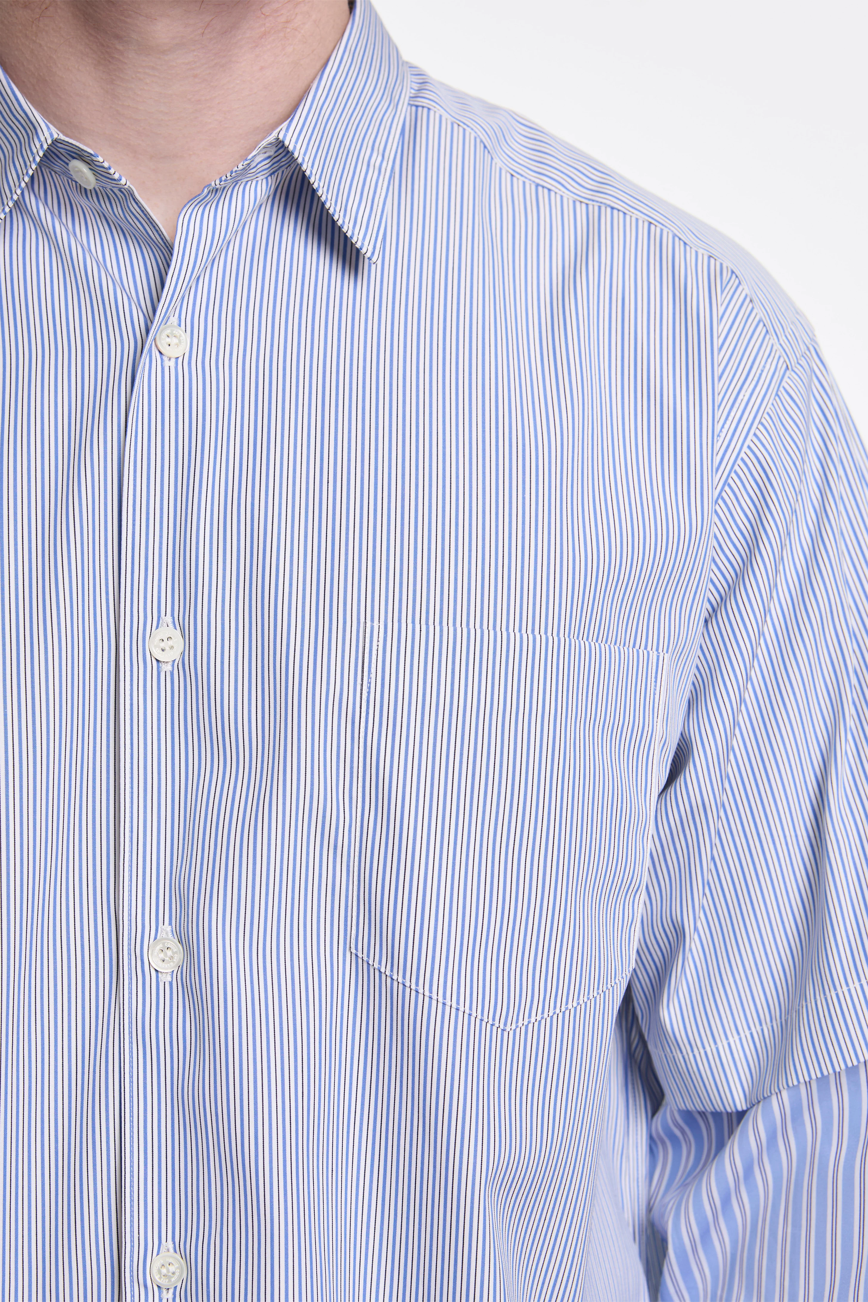 Layered Longsleeve Shirt Blue - Image 3