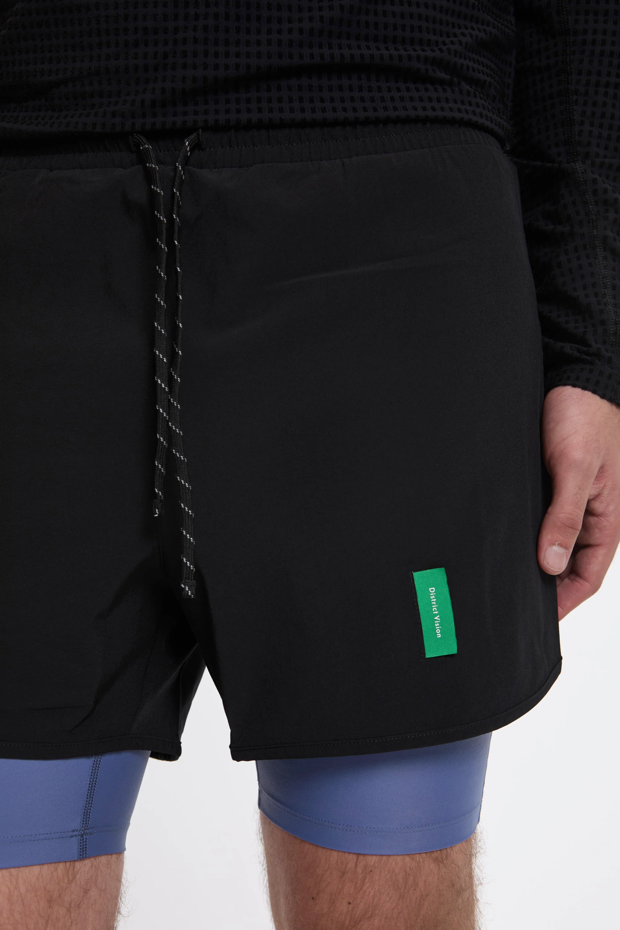 Layered Training Shorts Black/Race Blue - Image 4