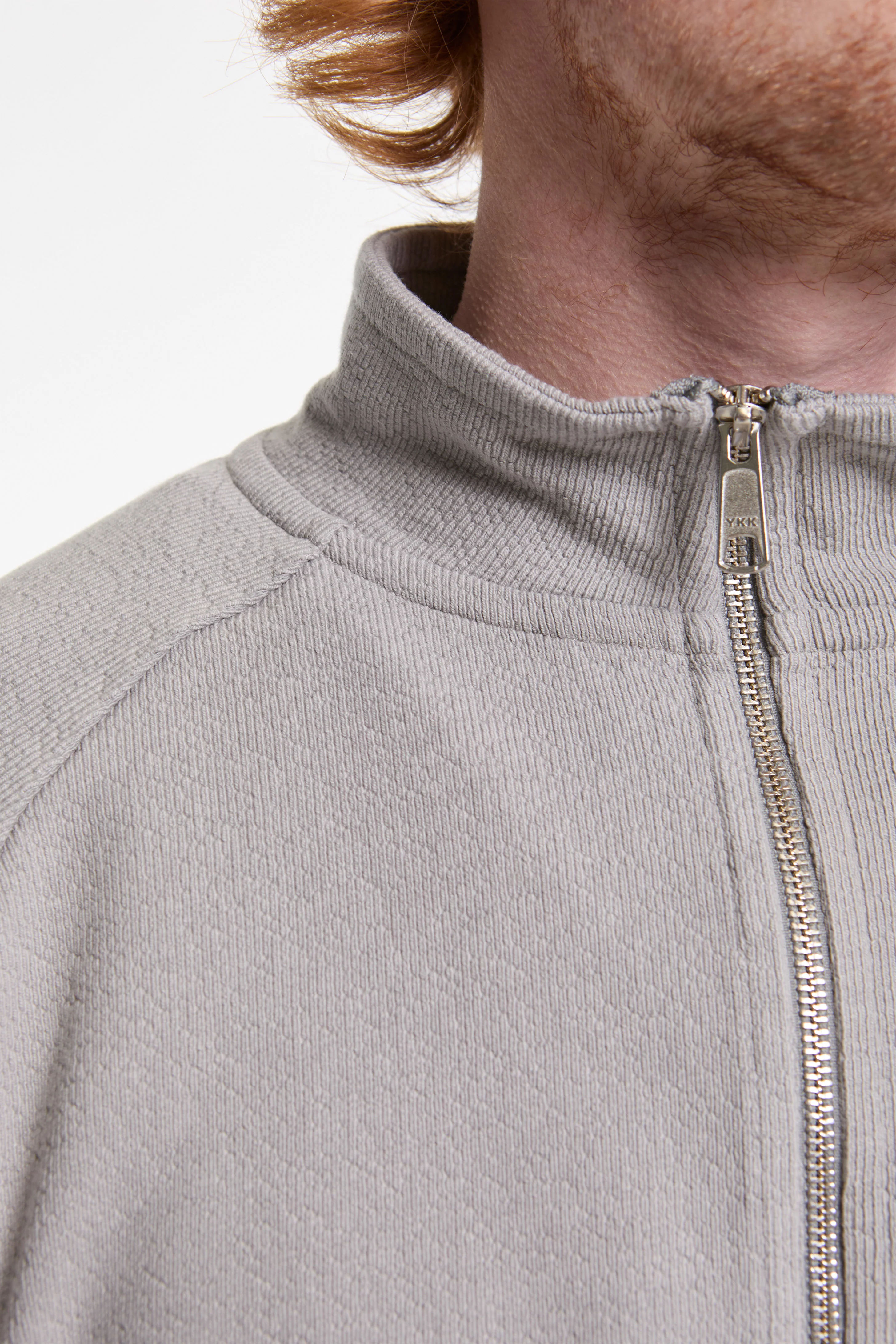 Leisure Zip Up Mineral Grey Needle Jump - Image 4