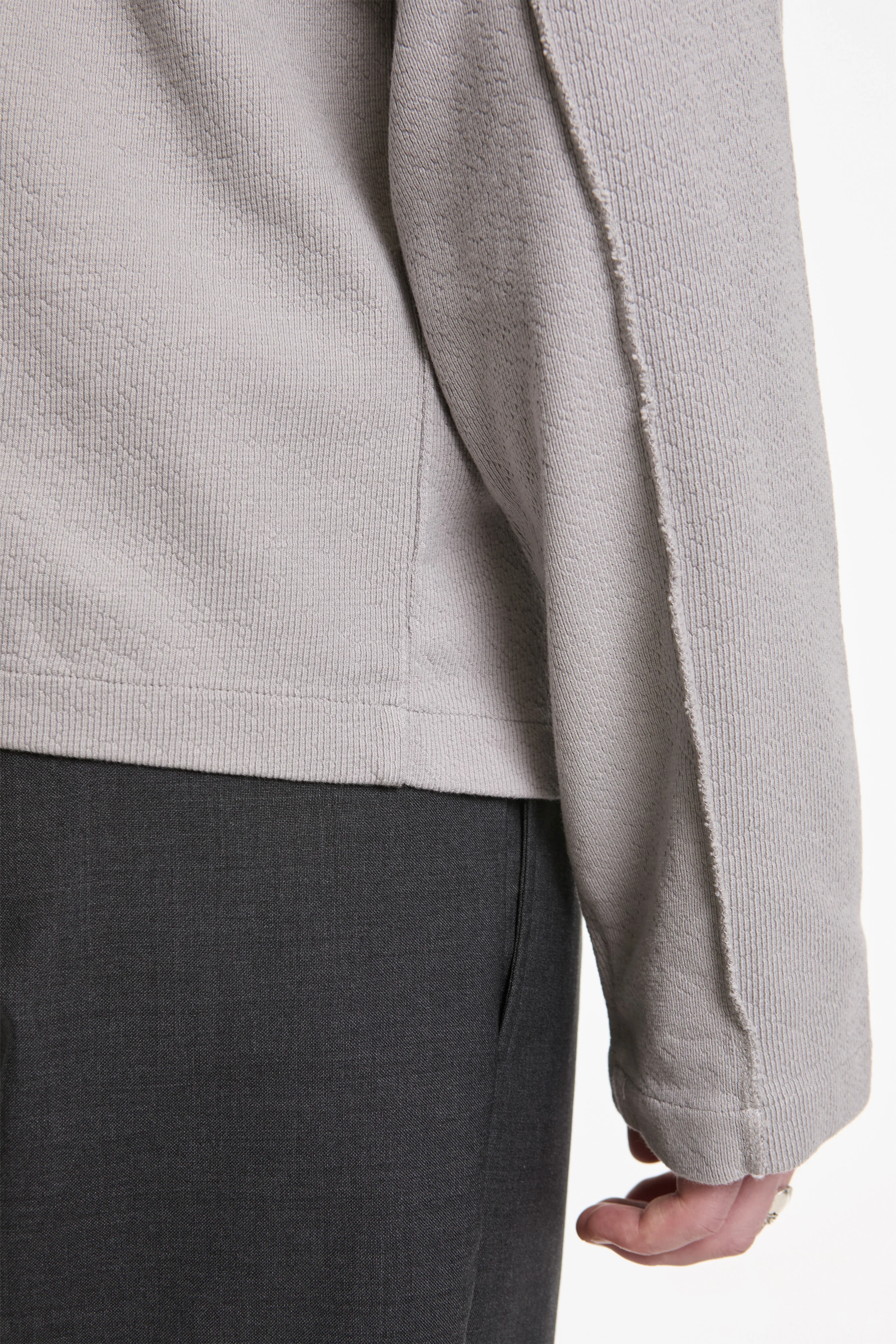 Leisure Zip Up Mineral Grey Needle Jump - Image 5
